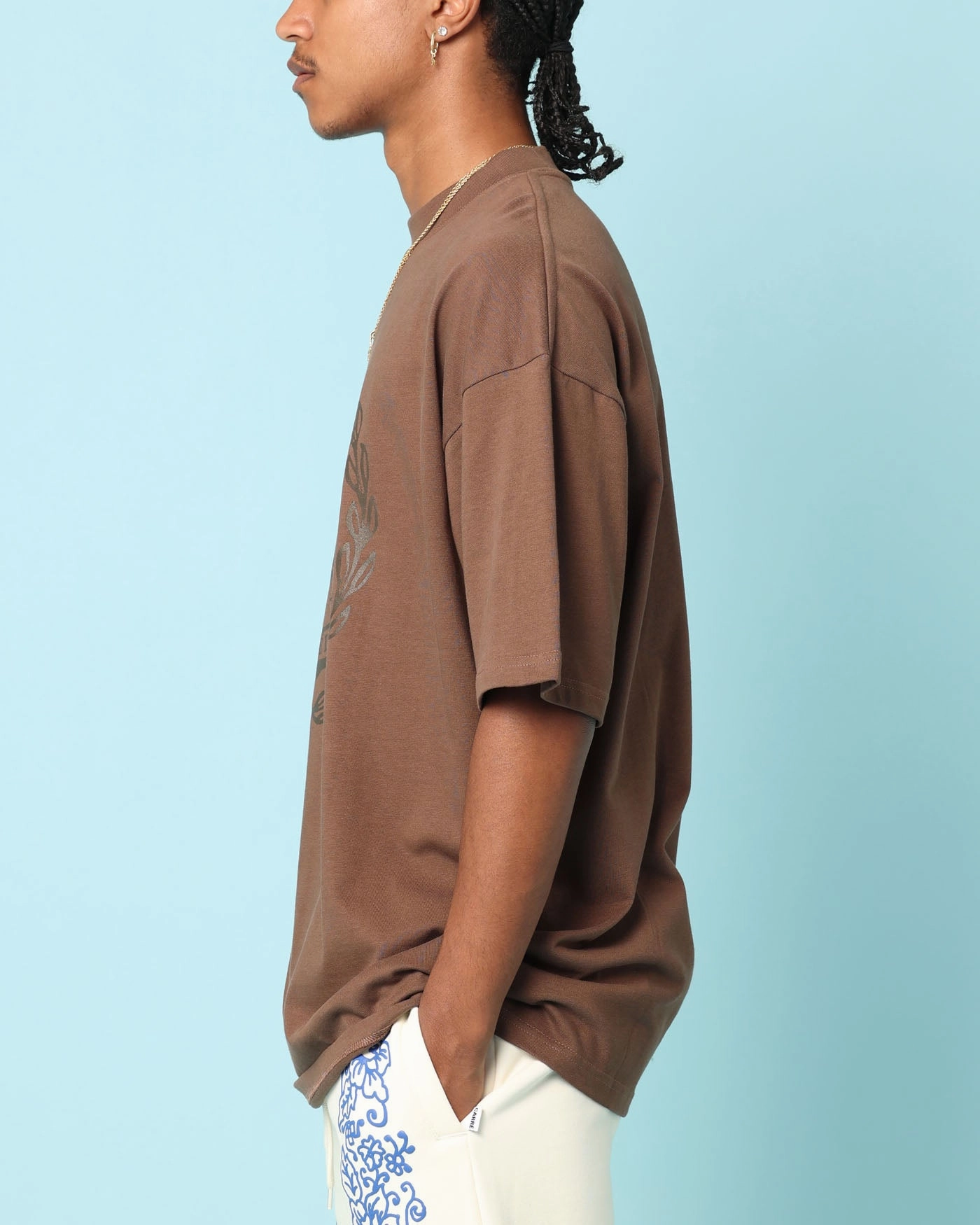 Soft and Stylish Active Style Carr?? Gorgeous Oversized T-Shirt Brown
