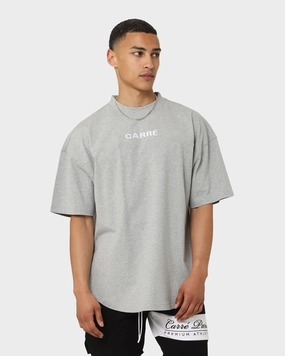 Denim combination Carr?? Grid Iron Oversized T-Shirt Grey Marle