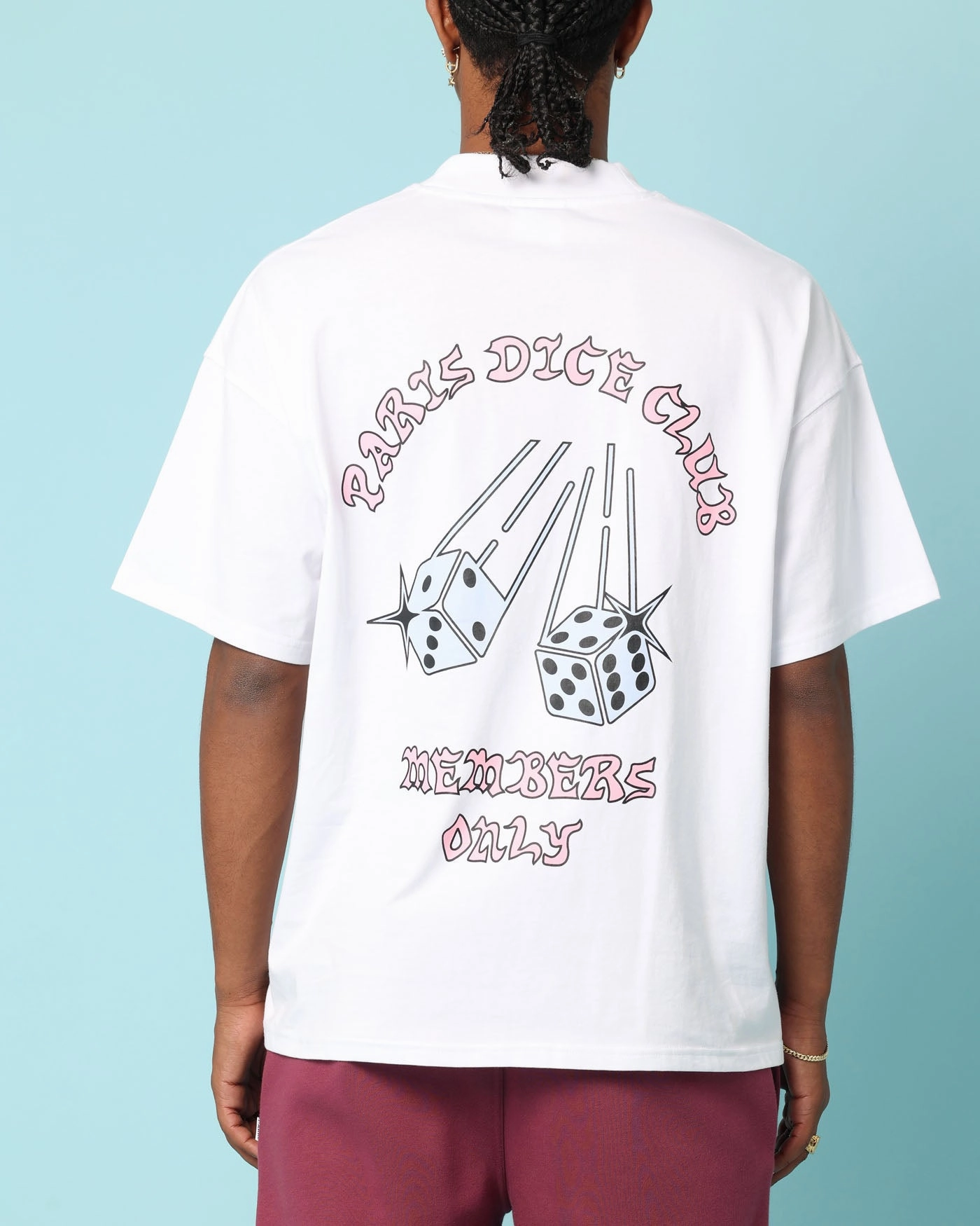 Carr?? Members Only Oversized T-Shirt White Trendy Wearable Soft Fit Wear
