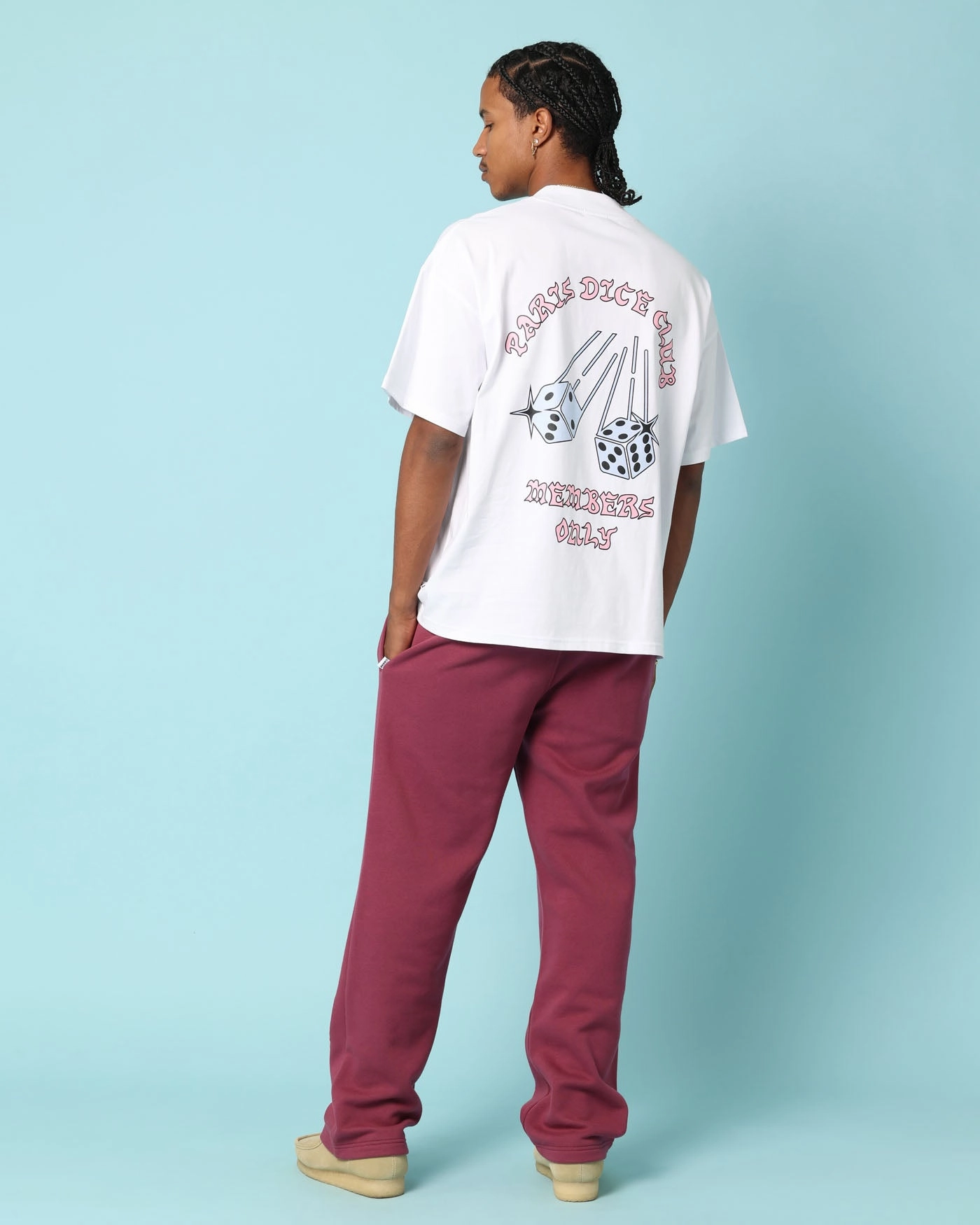 Anti Pilling Treatment Durable Style Carr?? Members Only Oversized T-Shirt White