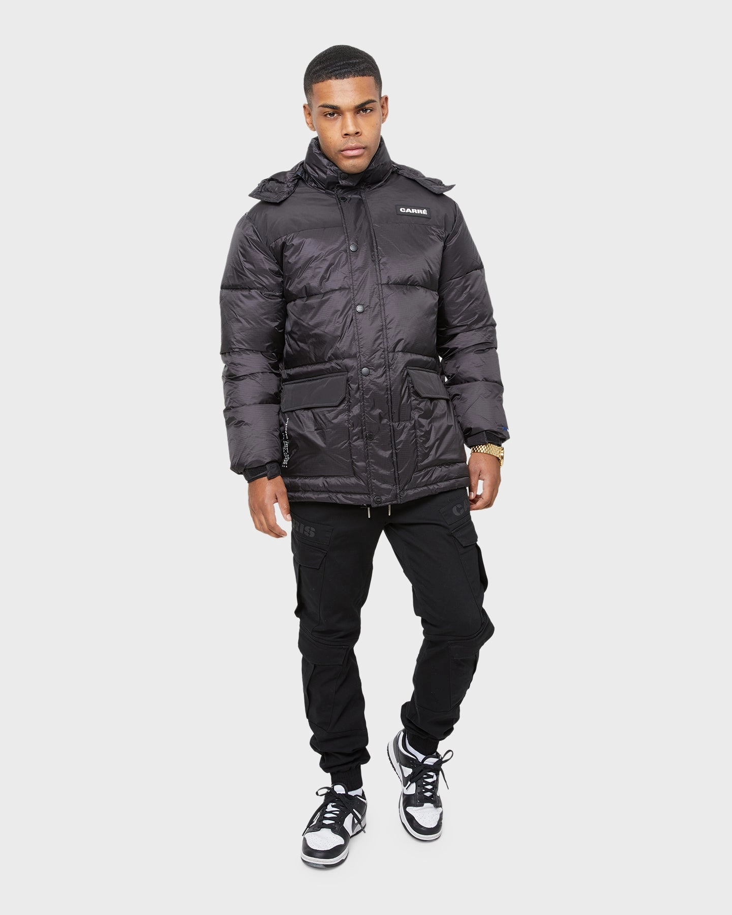 Carr?? Men's Roadman Puffer Jacket Black WrinkleResistant