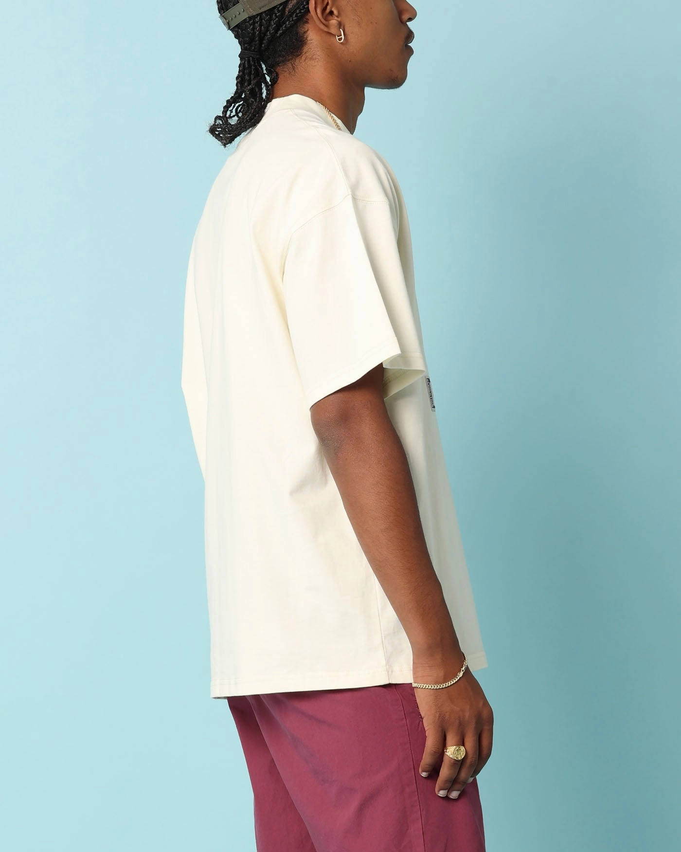 Carr?? Patchwork Oversized T-Shirt Off White Casual Layers
