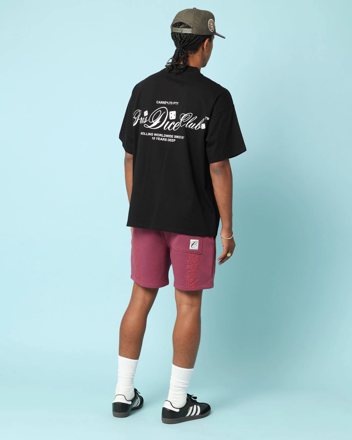 PreShrunkCotton Unisex Carr?? Players Oversized T-Shirt Black