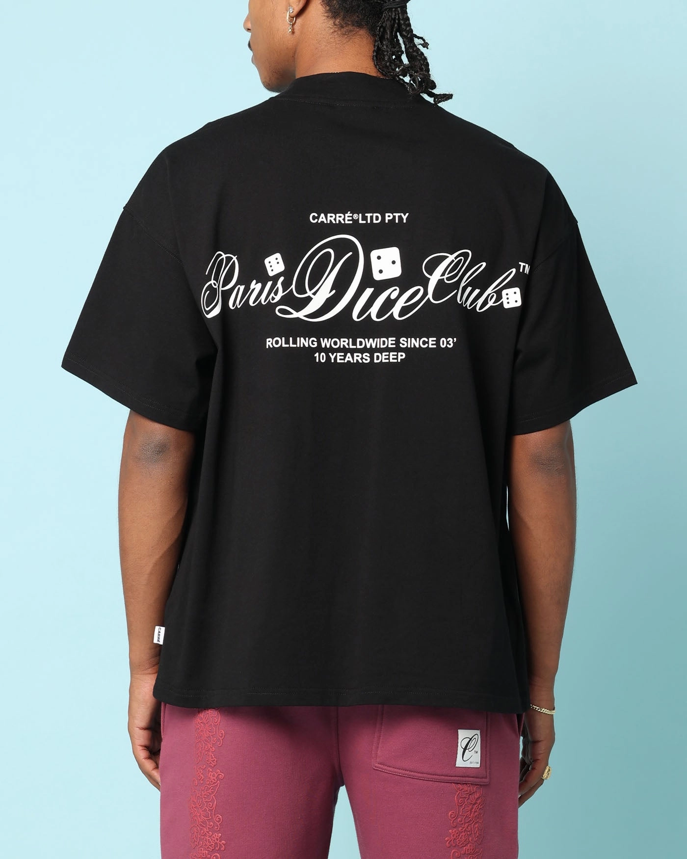 Carr?? Players Oversized T-Shirt Black Classic Wear UltraLightweight