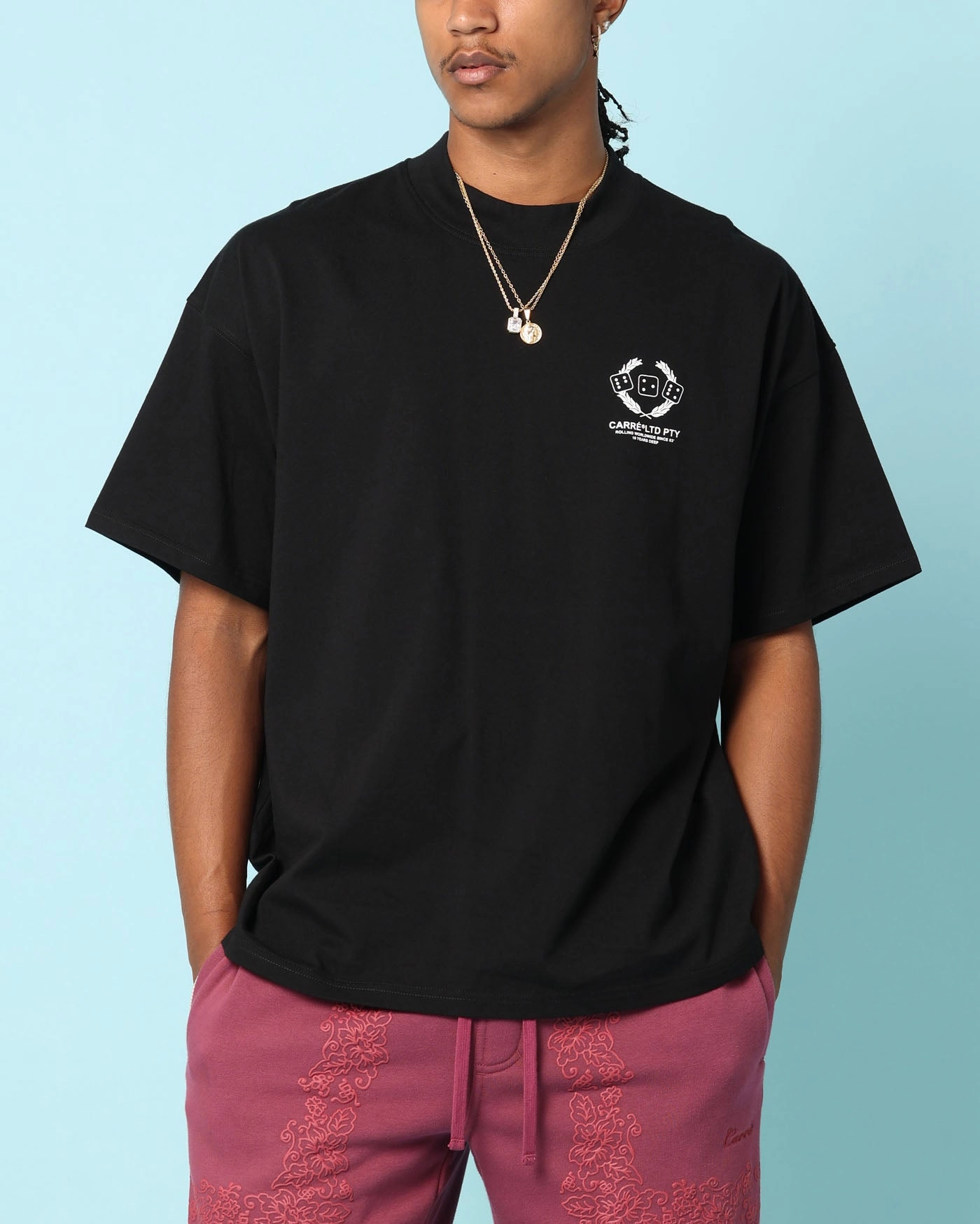 Carr?? Players Oversized T-Shirt Black Cozy Style