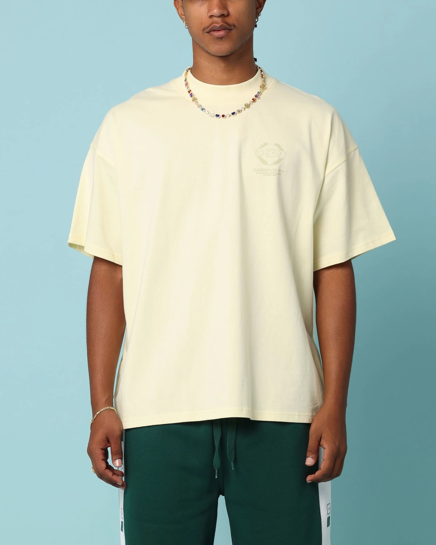 Carr?? Players Oversized T-Shirt Yellow Quick Fit