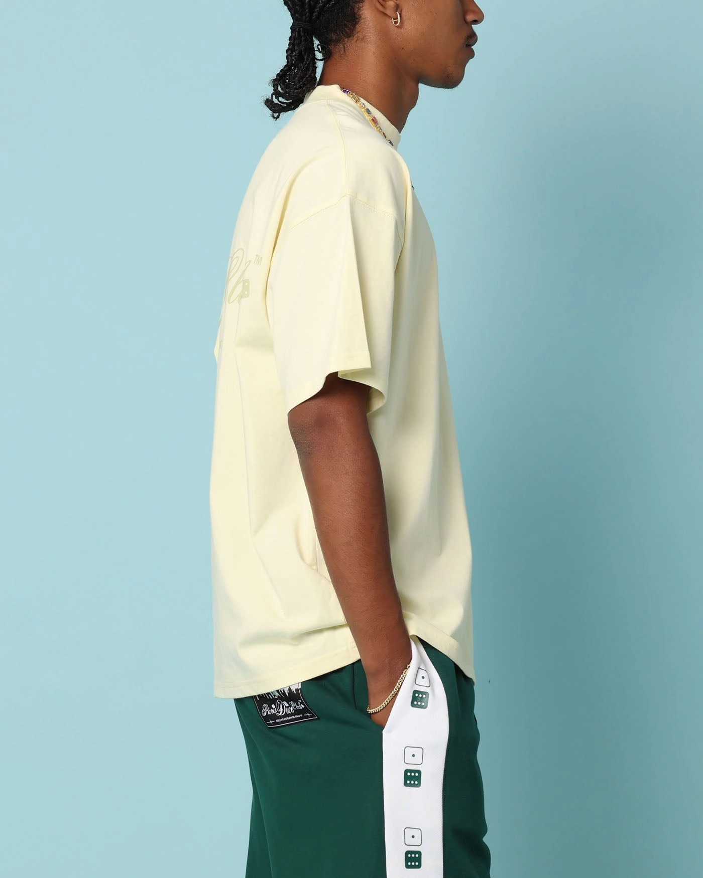 Fashionable Ease Carr?? Players Oversized T-Shirt Yellow