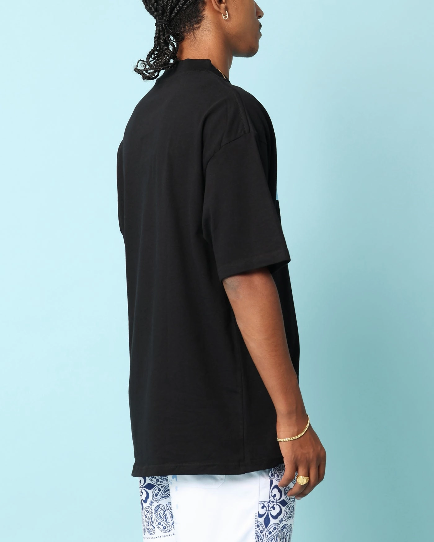 Daily Casual Fit For Comfort Carr?? Raver Oversized T-Shirt Black
