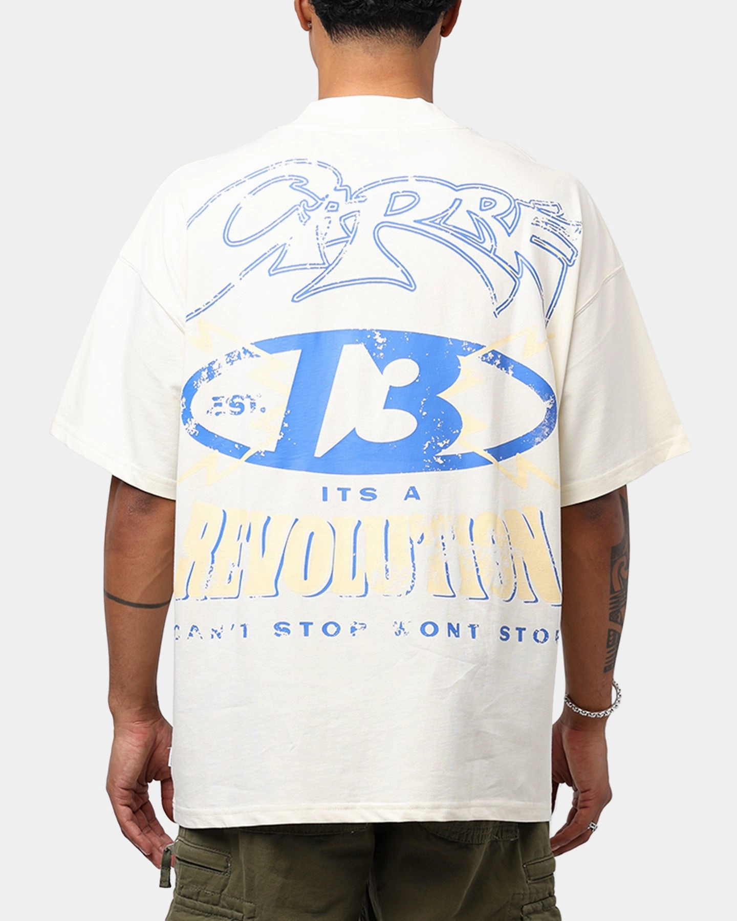 Carr?? Revolution 13 Oversized T-Shirt Off White Smart Layer