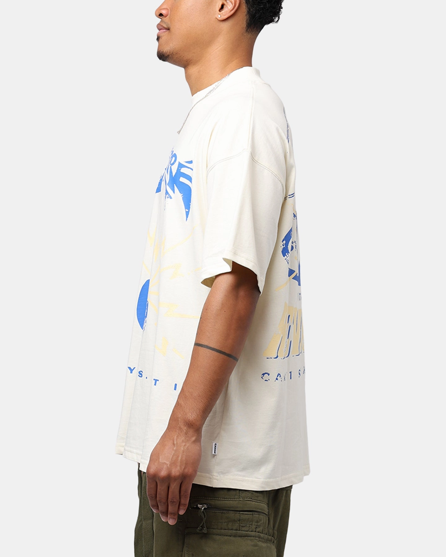 Carr?? Revolution 13 Oversized T-Shirt Off White Reinforced Collar