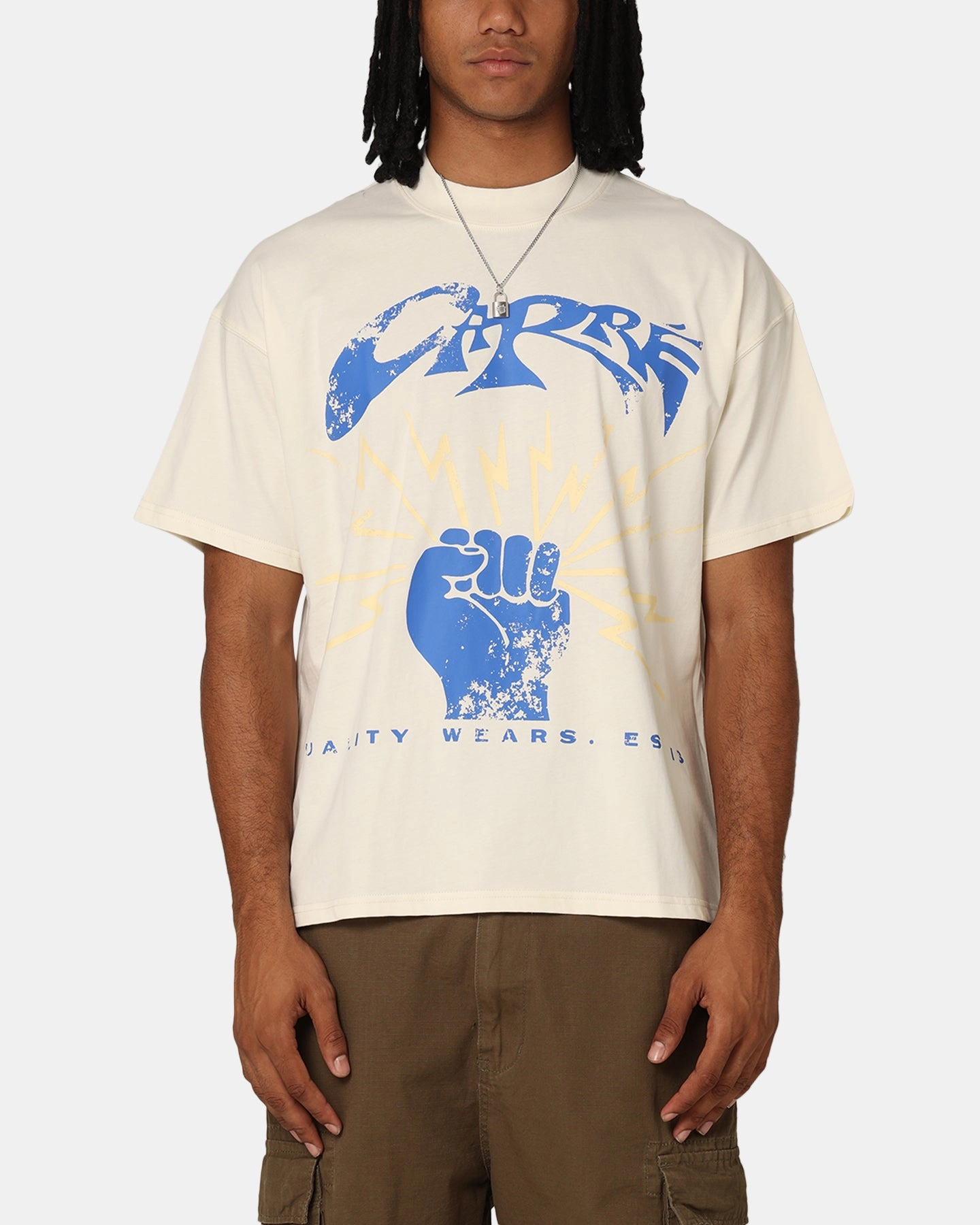 Carr?? Revolution 13 Oversized T-Shirt Off White Breathable Design