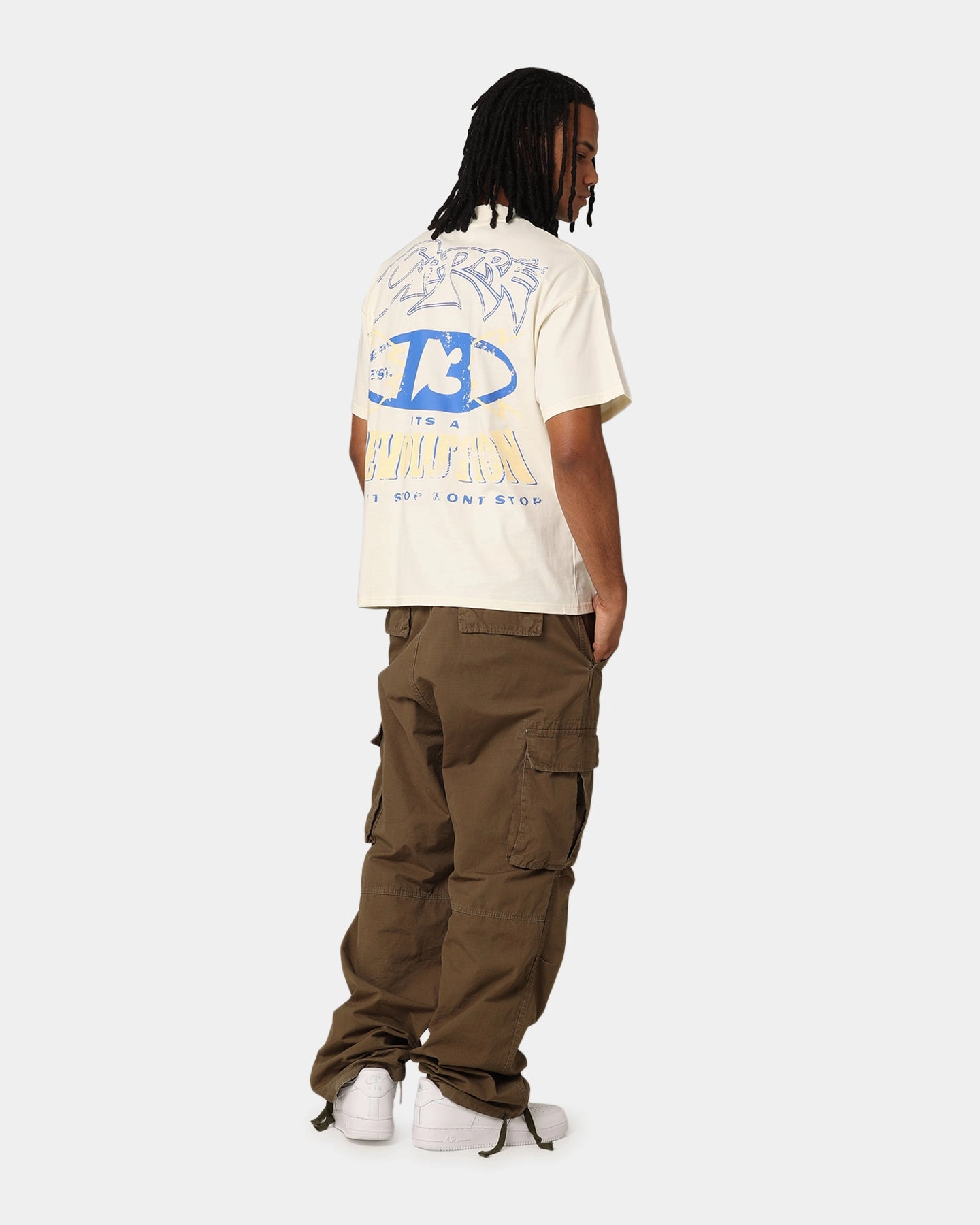 Carr?? Revolution 13 Oversized T-Shirt Off White Hygroscopic Fiber Light Style Trend