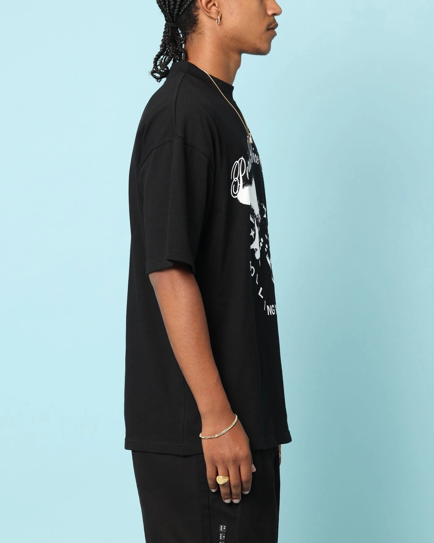 Carr?? Rollers Oversized T-Shirt Black Stretchable