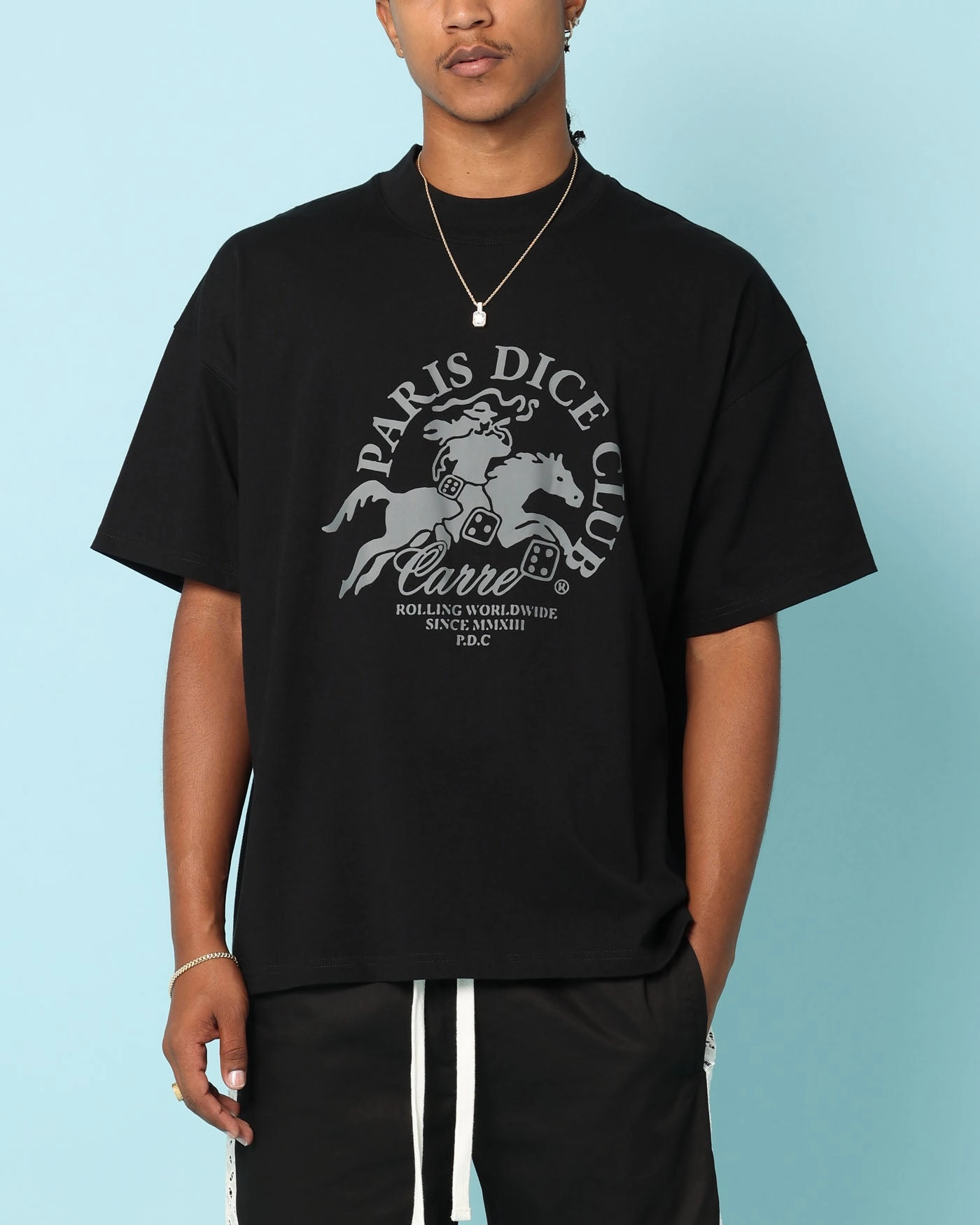 Carr?? Stallion Oversized T-Shirt Black NeutralTonesCollection