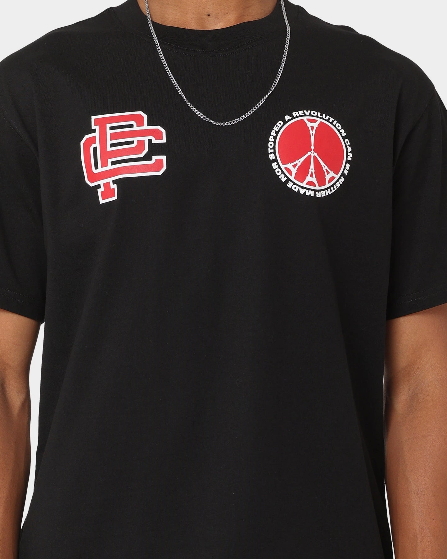 Simple and Comfortable Carr?? Team Oversized T-Shirt Black
