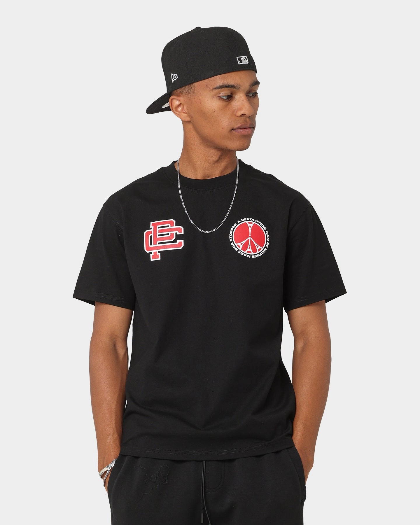 Versatile Fit Carr?? Team Oversized T-Shirt Black