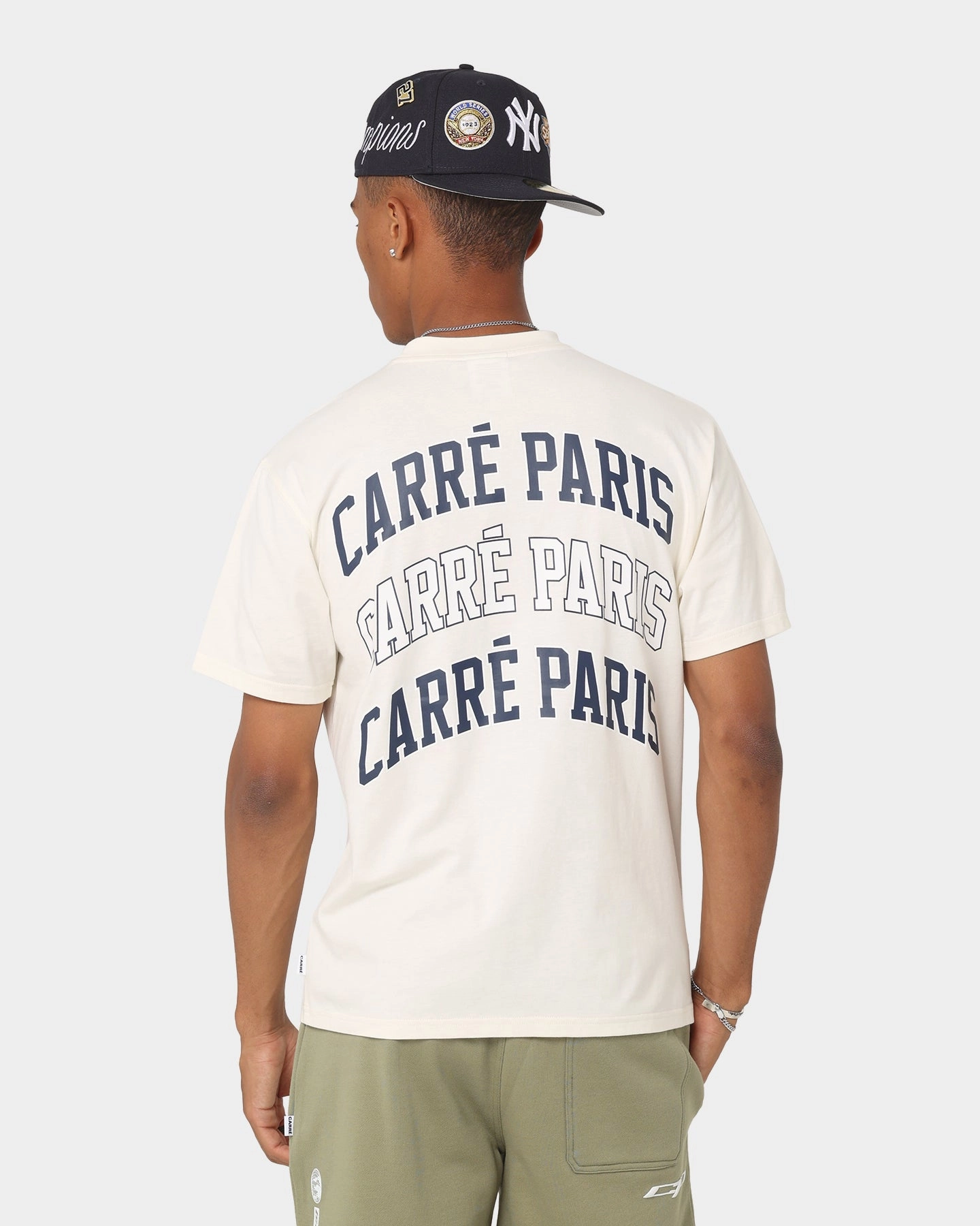 Chic Wearable Carr?? Team Oversized T-Shirt Off White
