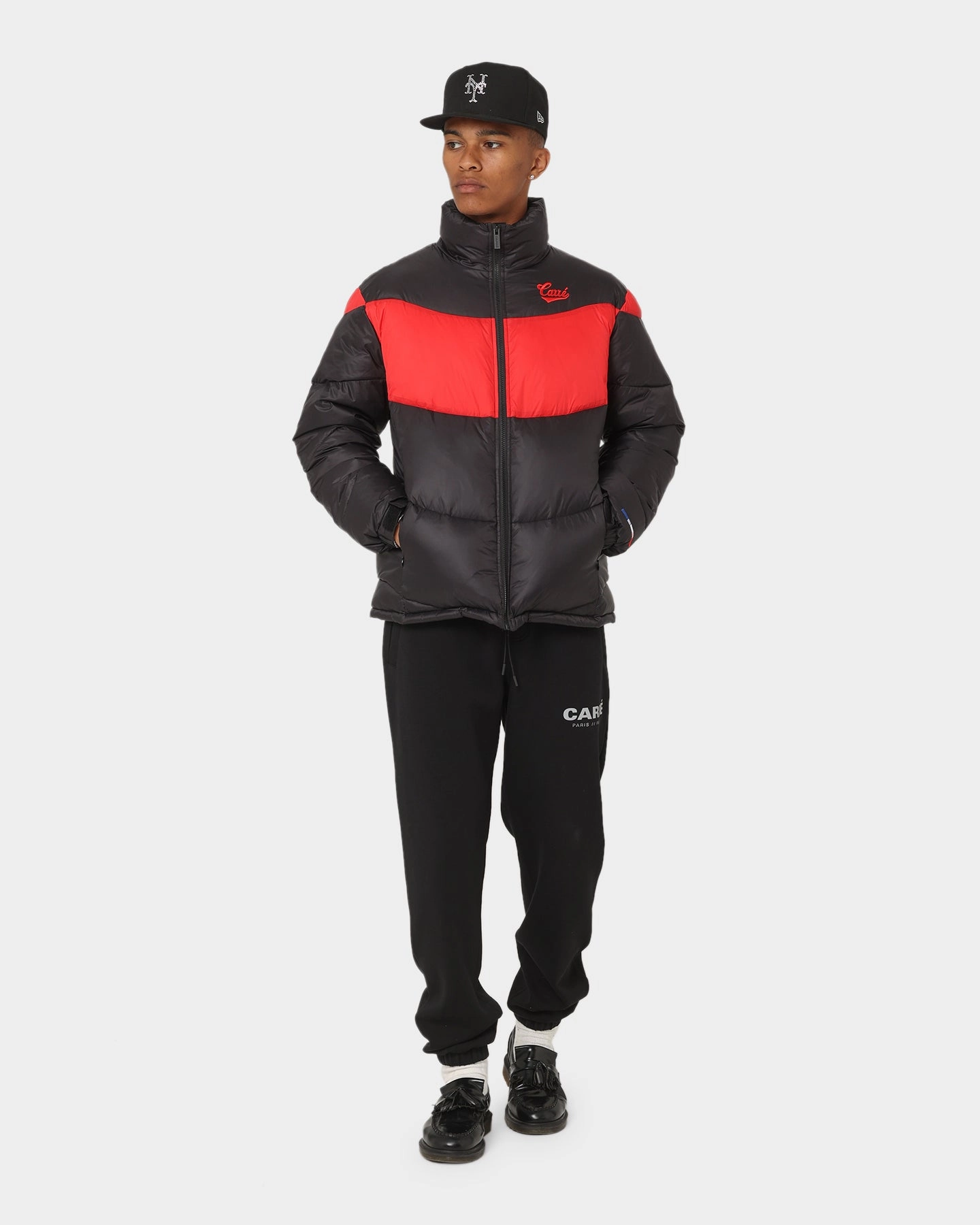 Carr?? Wave Puffer Jacket Black/Red suitable for individual sports
