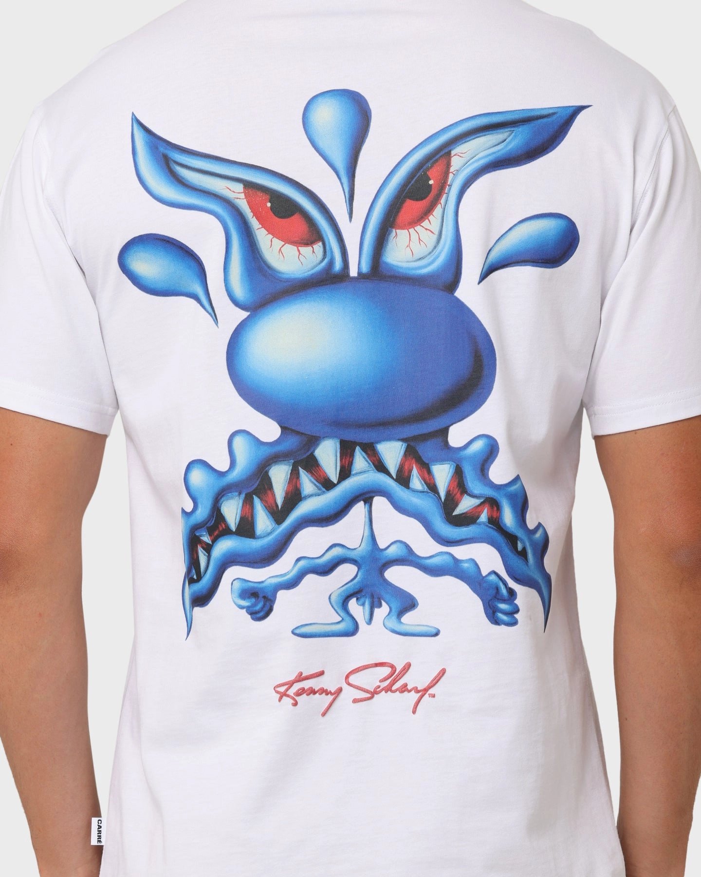 loose but not baggy Carr?? X Kenny Scharf Meanie Oversized T-Shirt White