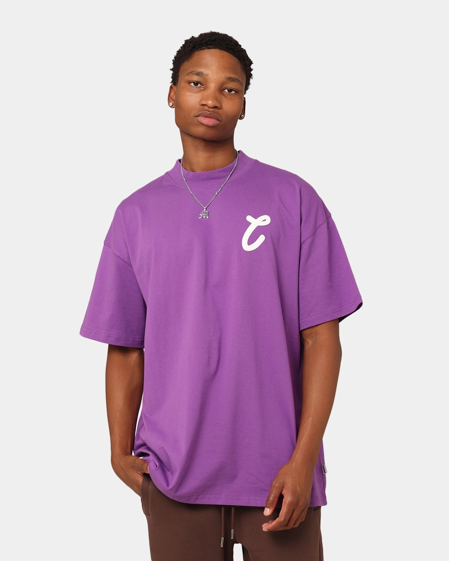 hiking clothes Carre Athletic Heritage Oversized T-Shirt Purple