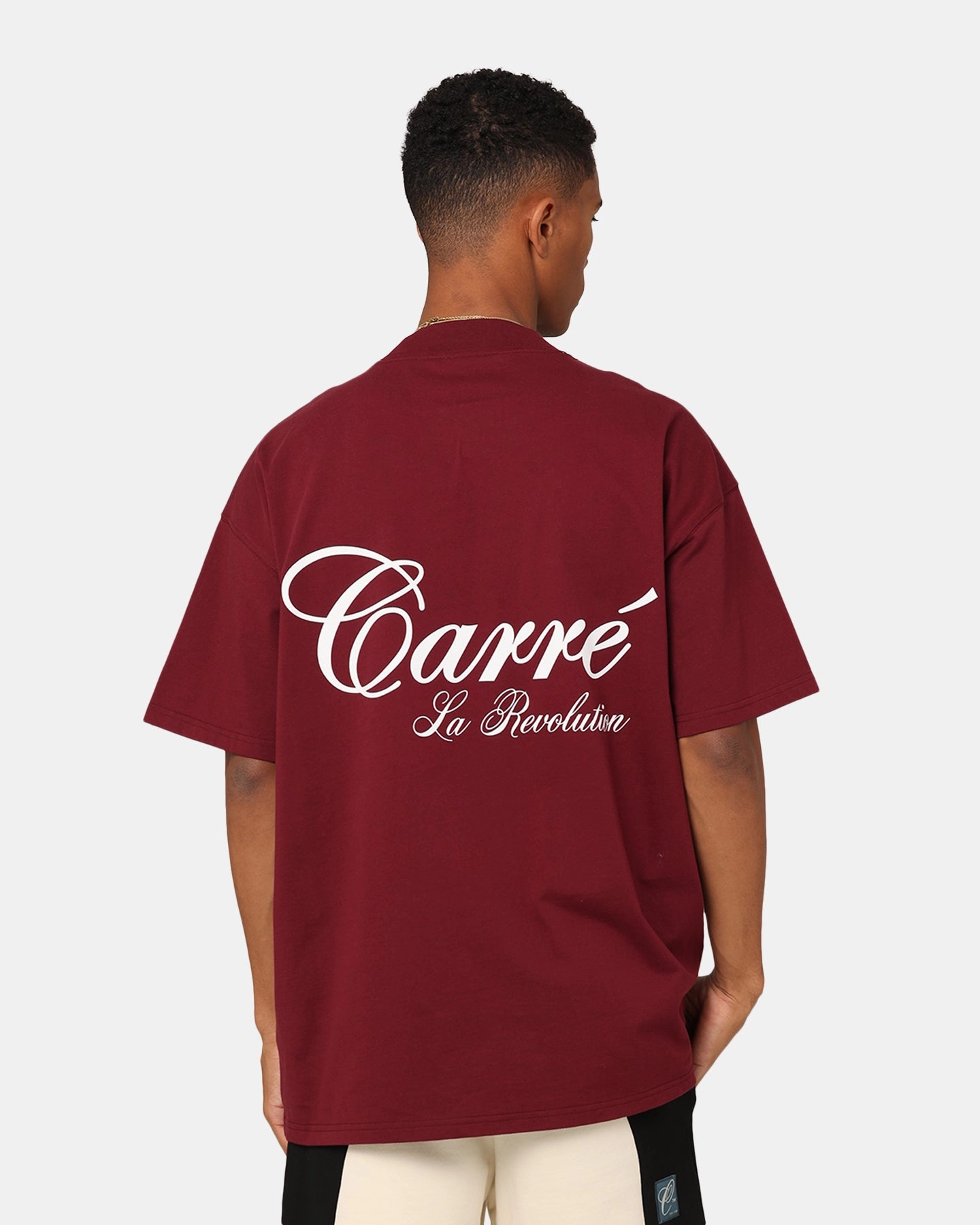 Carre Avant Oversized T-Shirt Maroon Active Wear