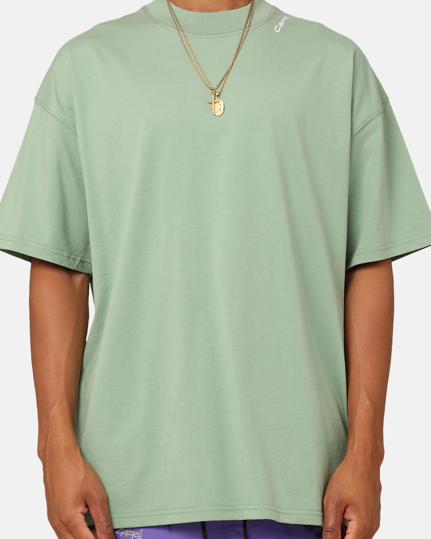 Carre Blast Oversized T-Shirt Green Breathable touch NonRestrictive Cut