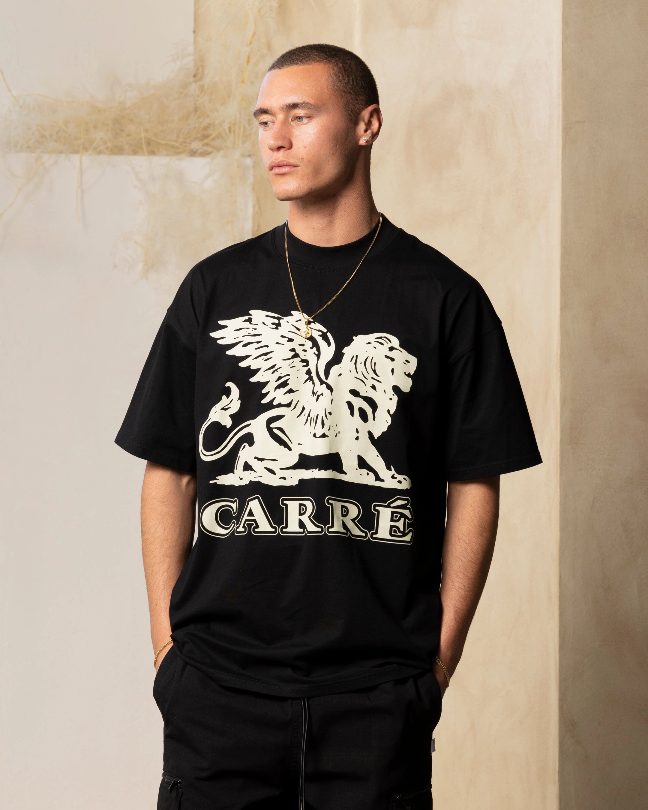Carre Brave Oversized T-Shirt Black Affordable Fashion Value for Money