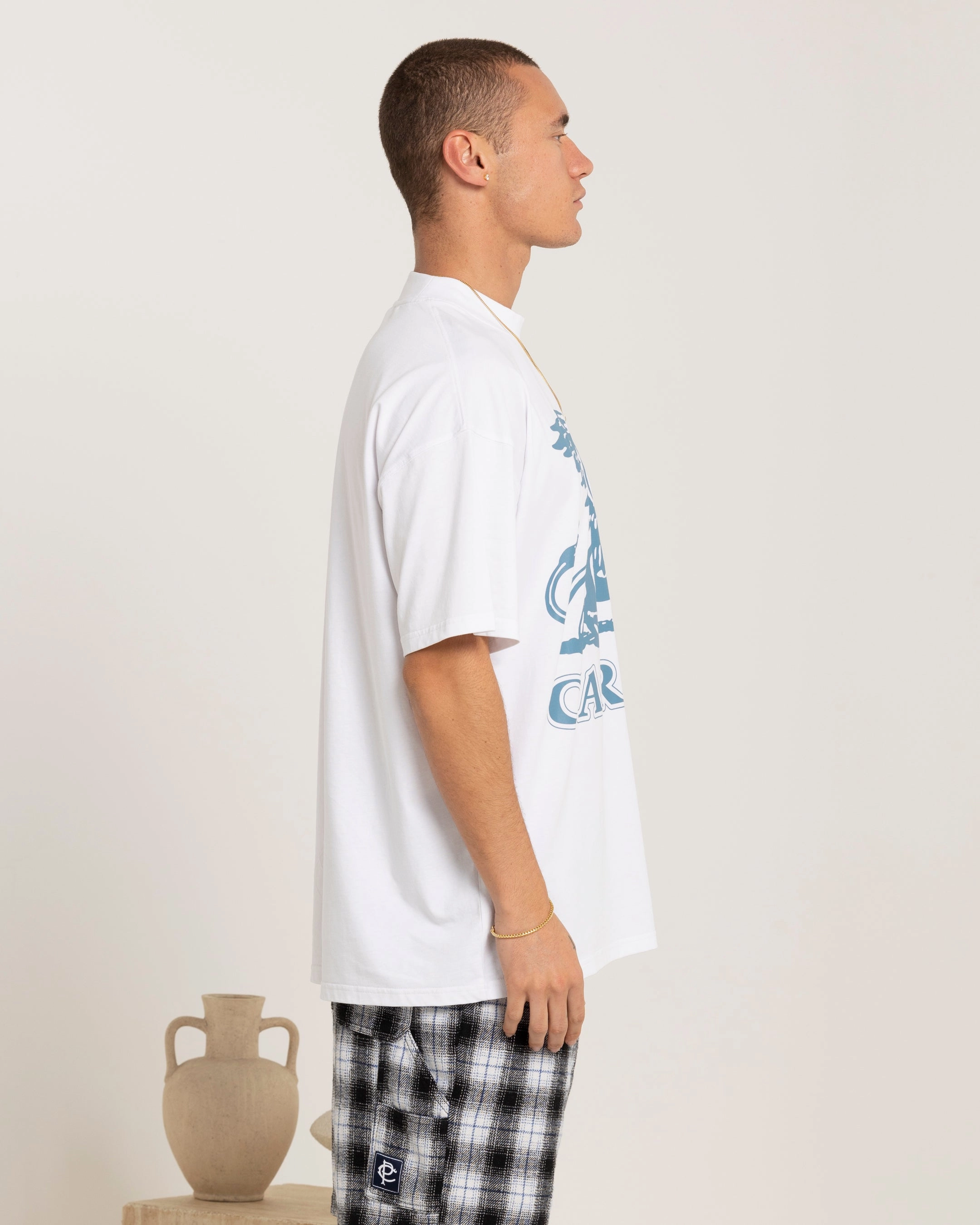 Feminine Appeal Fit For All Carre Brave Oversized T-Shirt White
