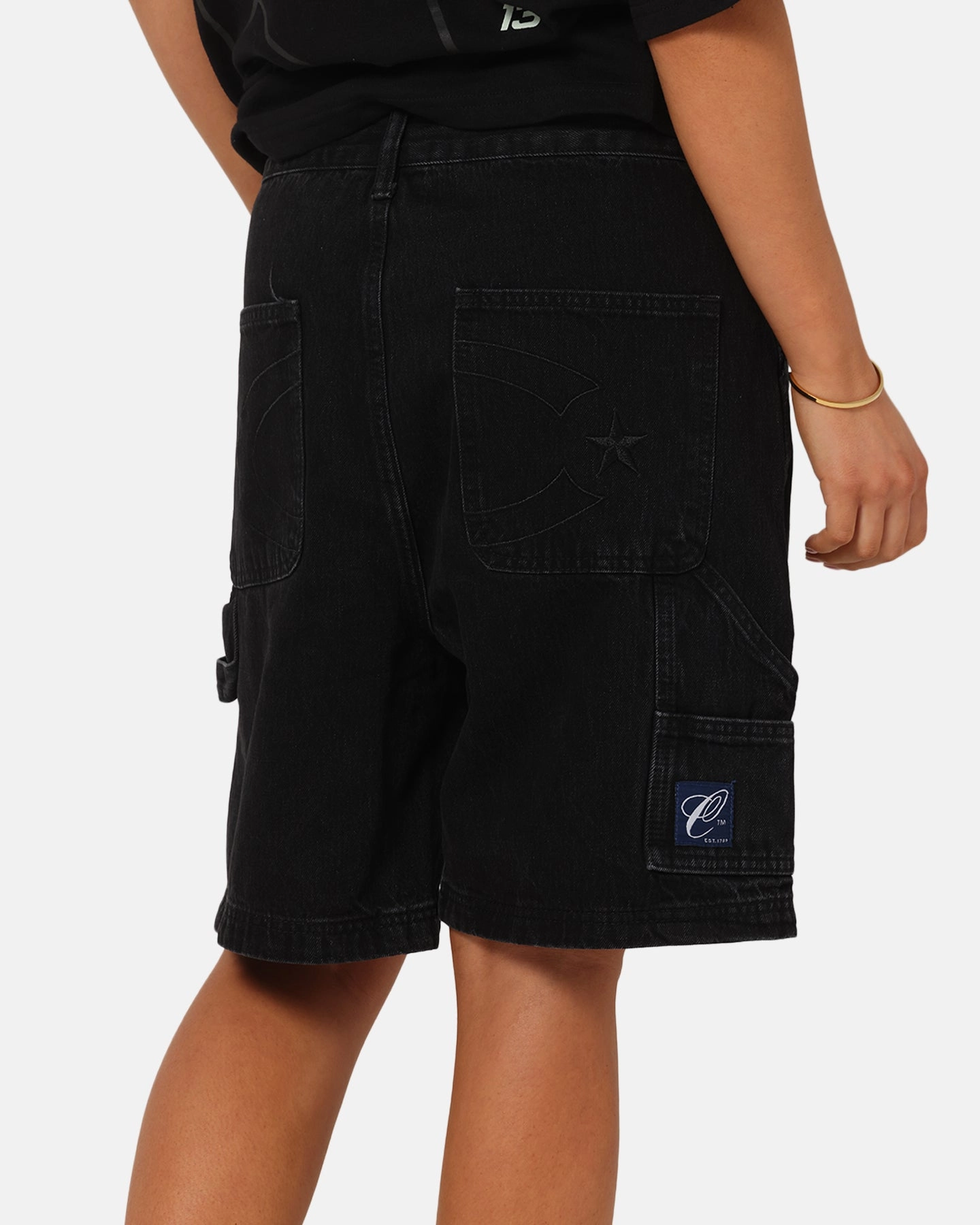 DurableConstruction Carre C-Star Denim Shorts Black Wash