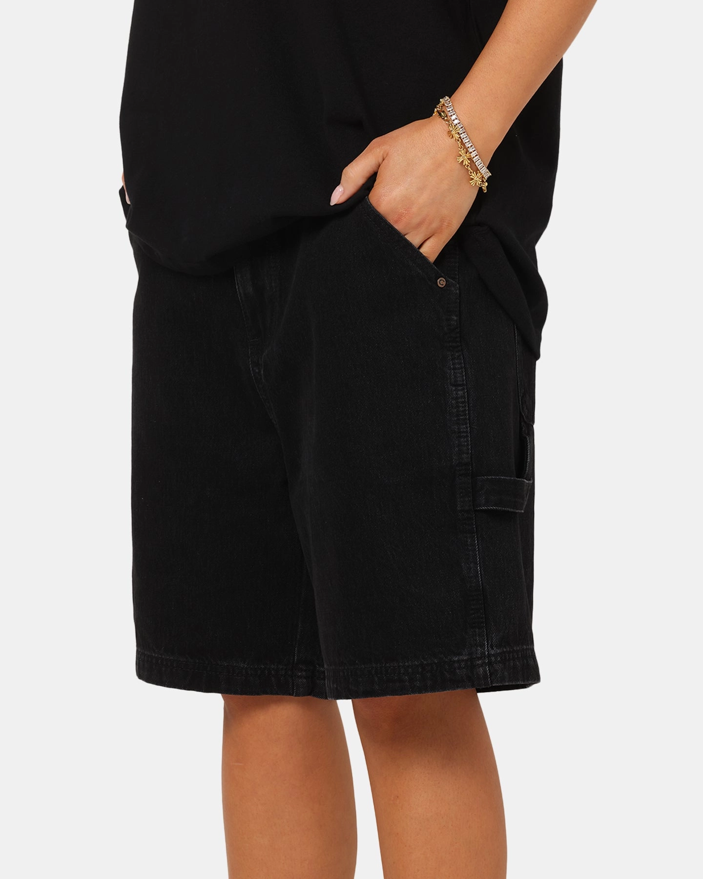 Carre C-Star Denim Shorts Black Wash Functional Comfort Wear