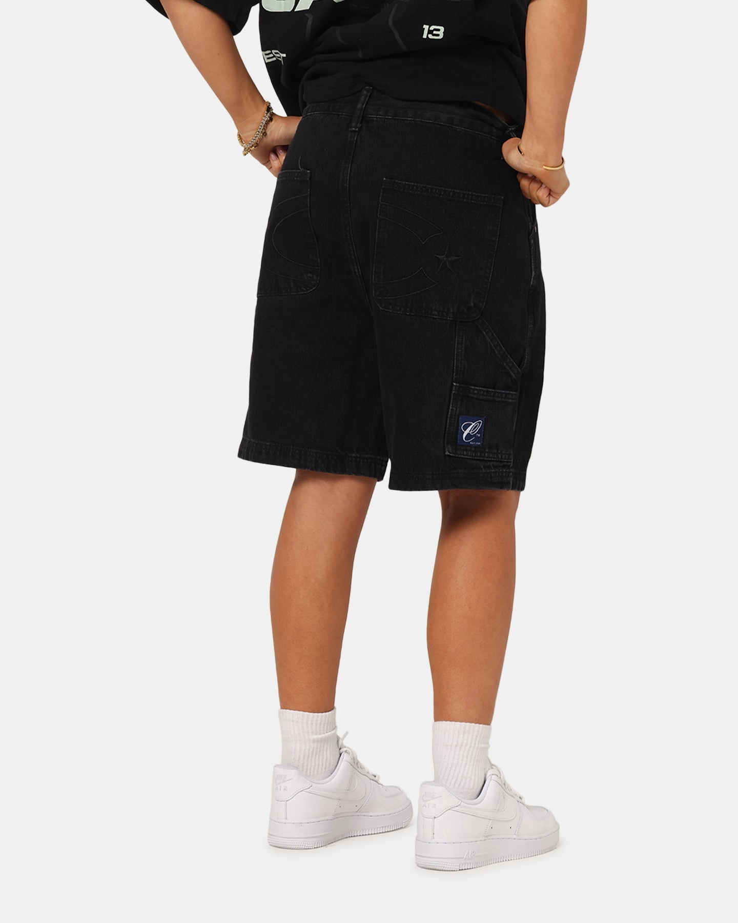 Carre C-Star Denim Shorts Black Wash Perfectly Fit Rest Easy