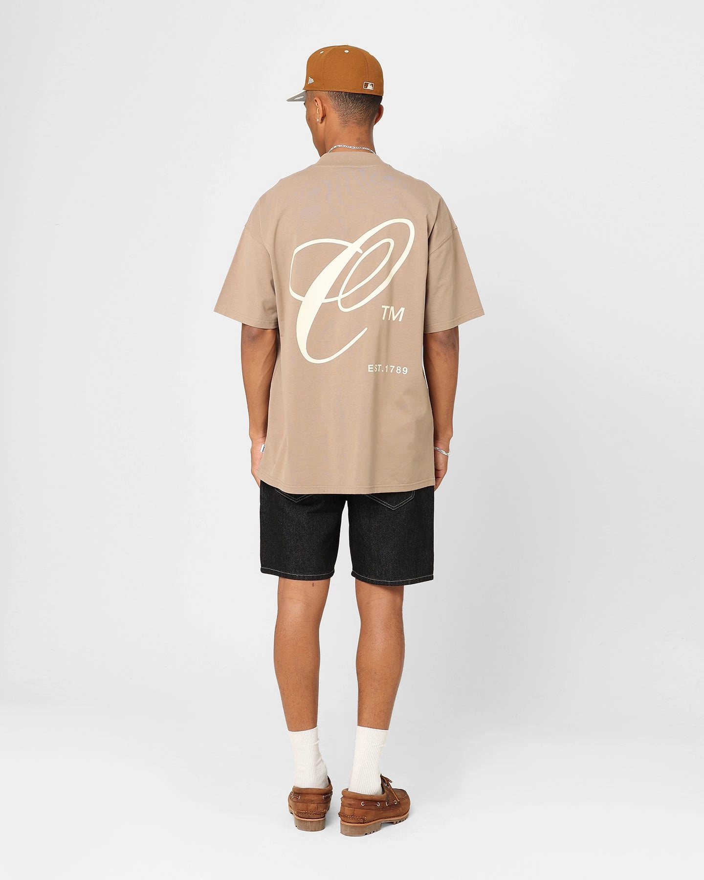 Carre Capital C Oversized T-Shirt Mocha Hypoallergenic Fibers Stylish and Comfortable