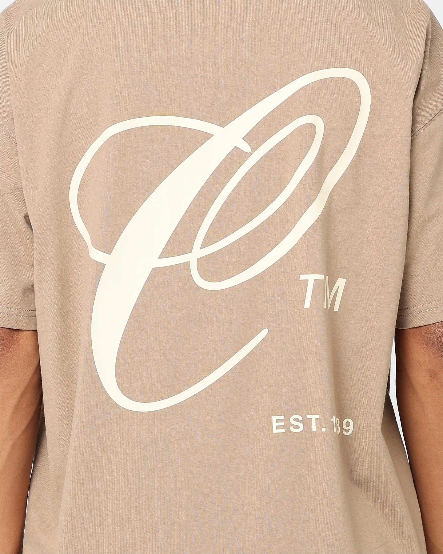 Carre Capital C Oversized T-Shirt Mocha Comfortable All Day Wear