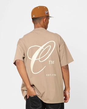 Universal Silhouette Carre Capital C Oversized T-Shirt Mocha