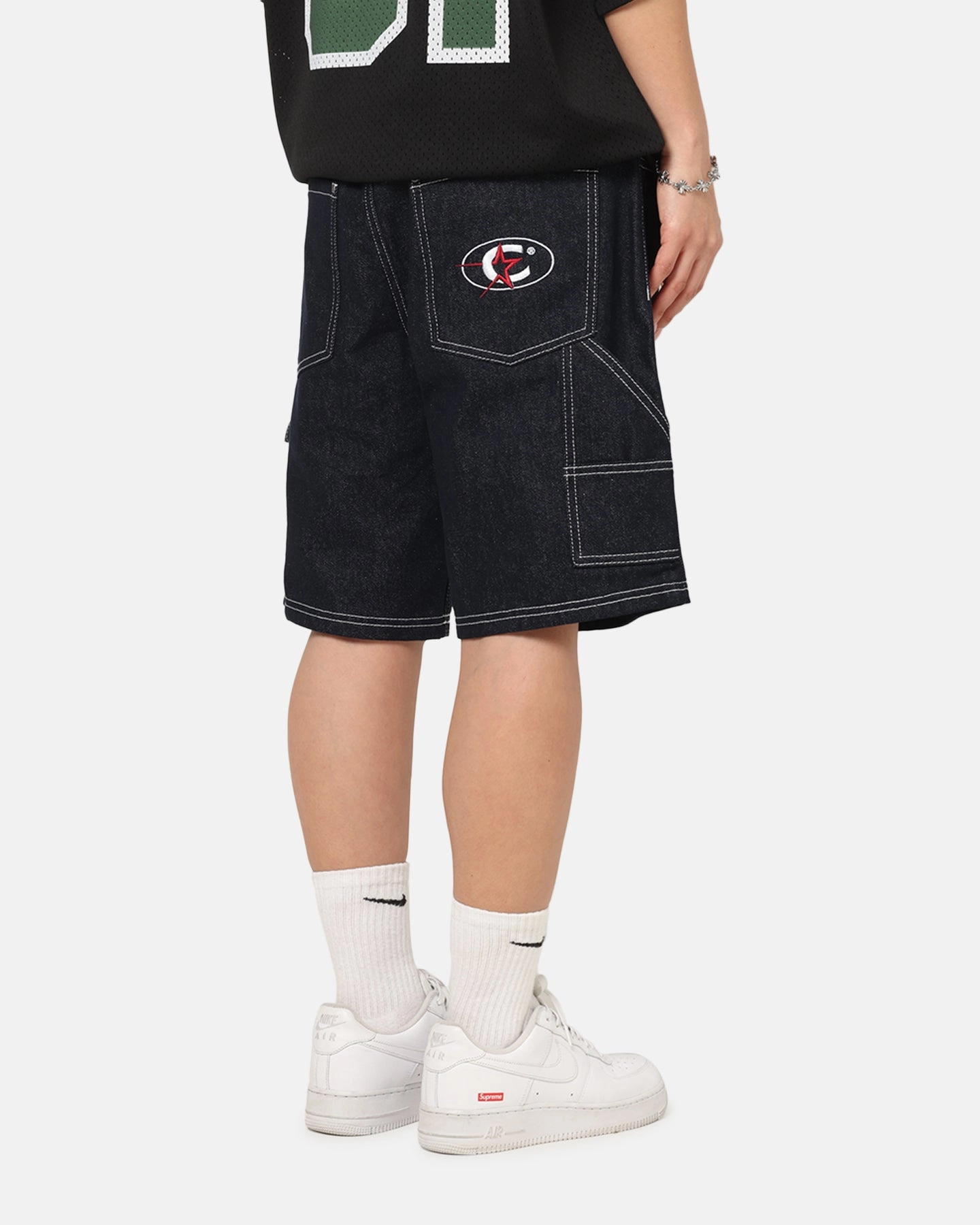 Carre Carpenter Jorts Indigo Denim AntiStaticTreatment Tailored Fit