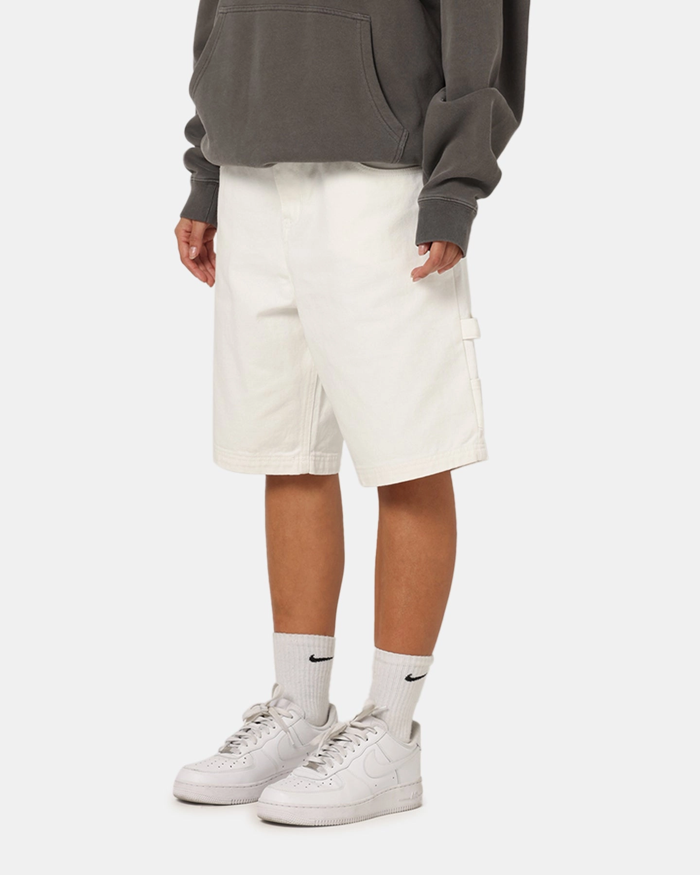 WaterproofTechnology High-waisted fit Carre Carpenter Jorts Off White