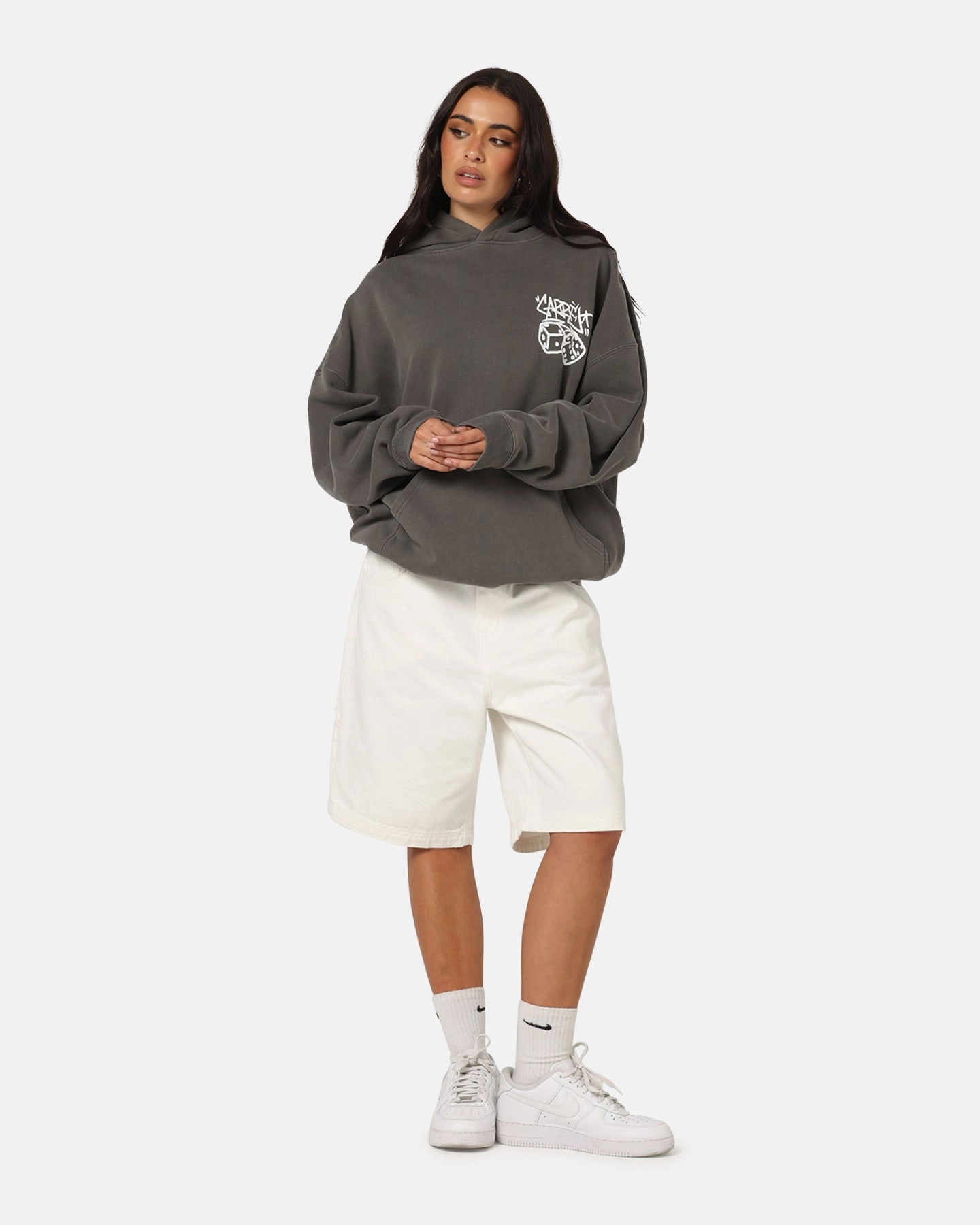 Soft Finish Carre Carpenter Jorts Off White