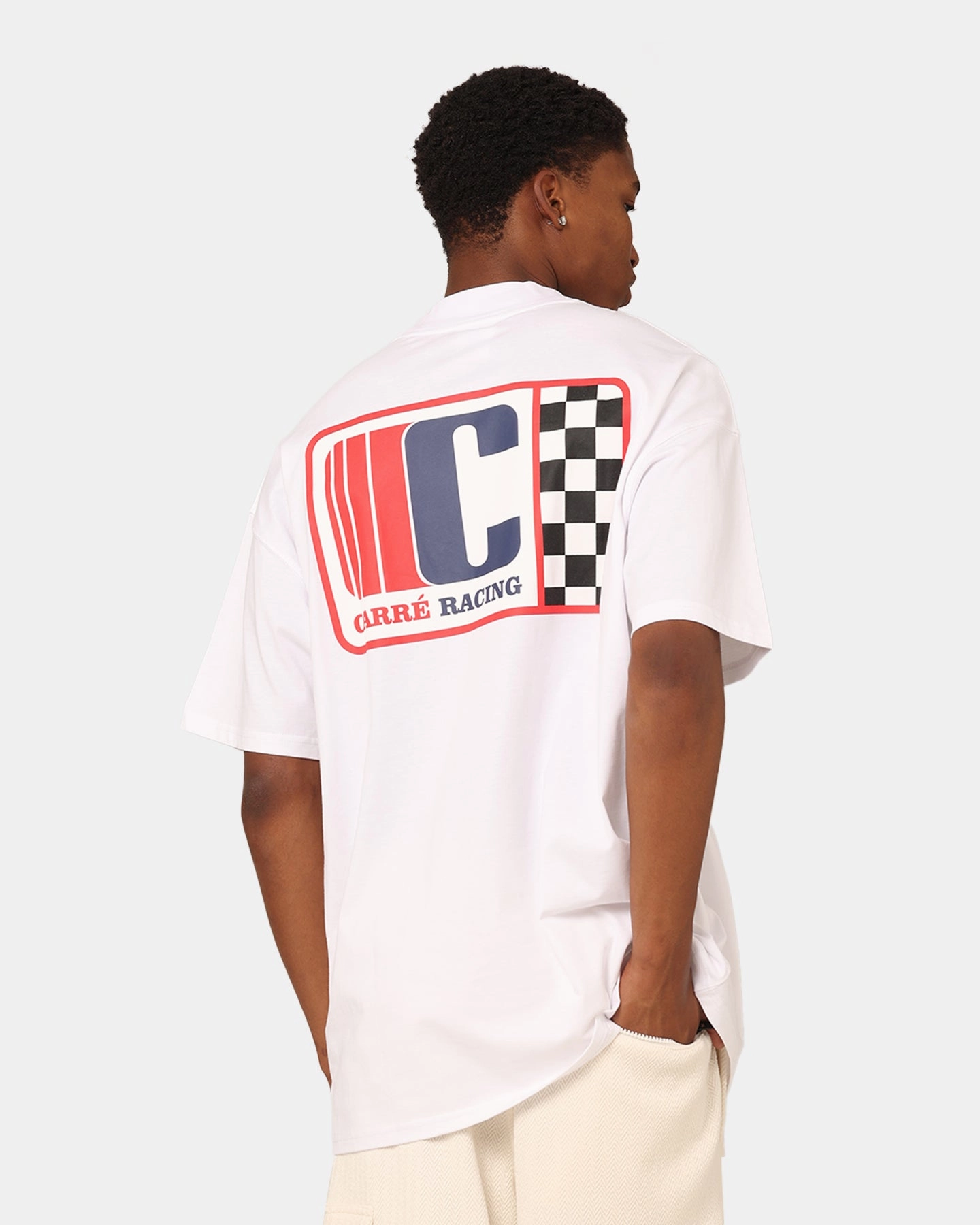 Carre Course Oversized T-Shirt White Perfect Layer
