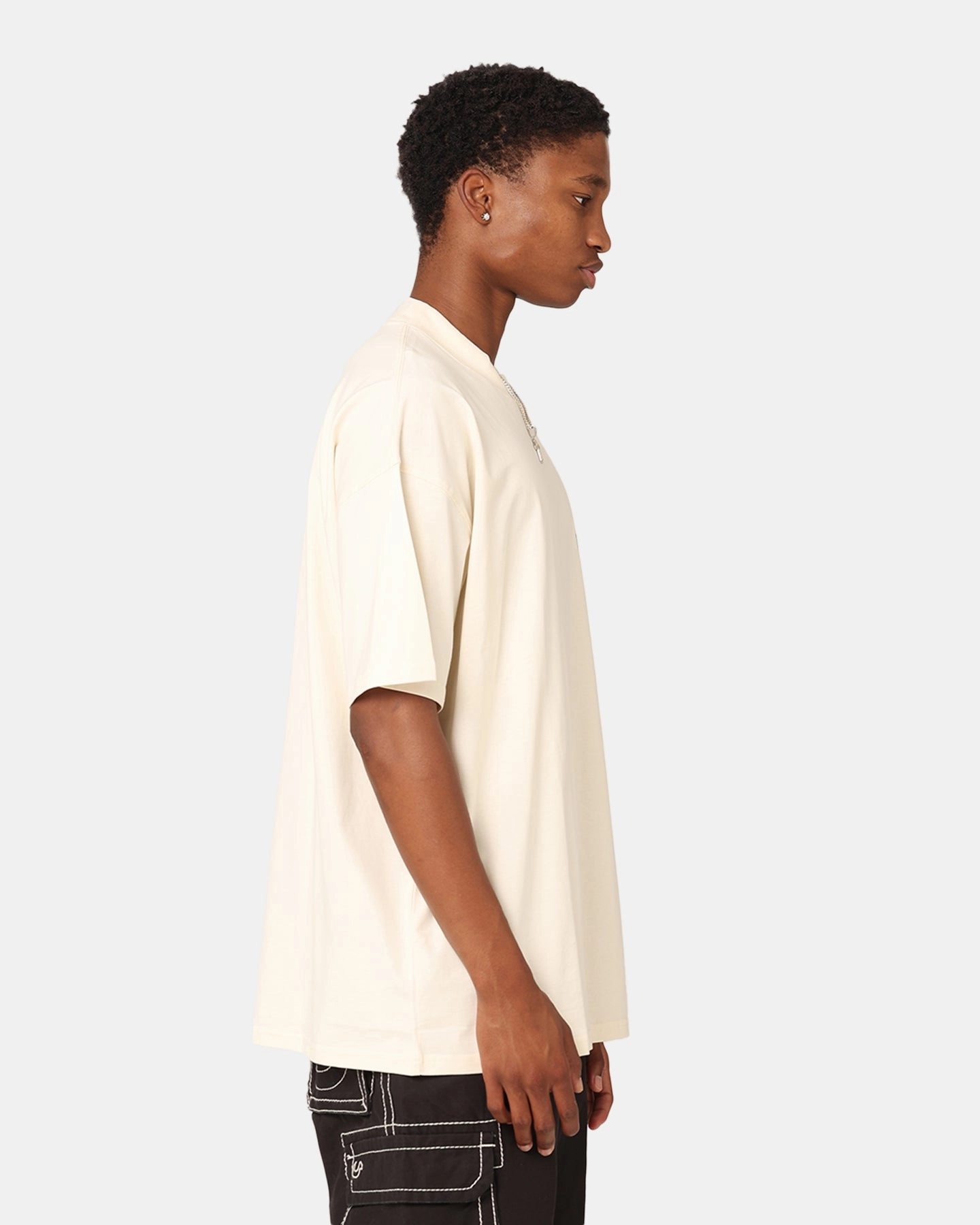 Cool and Comfortable Relaxed Style Carre Dice Club Oversized T-Shirt Off White