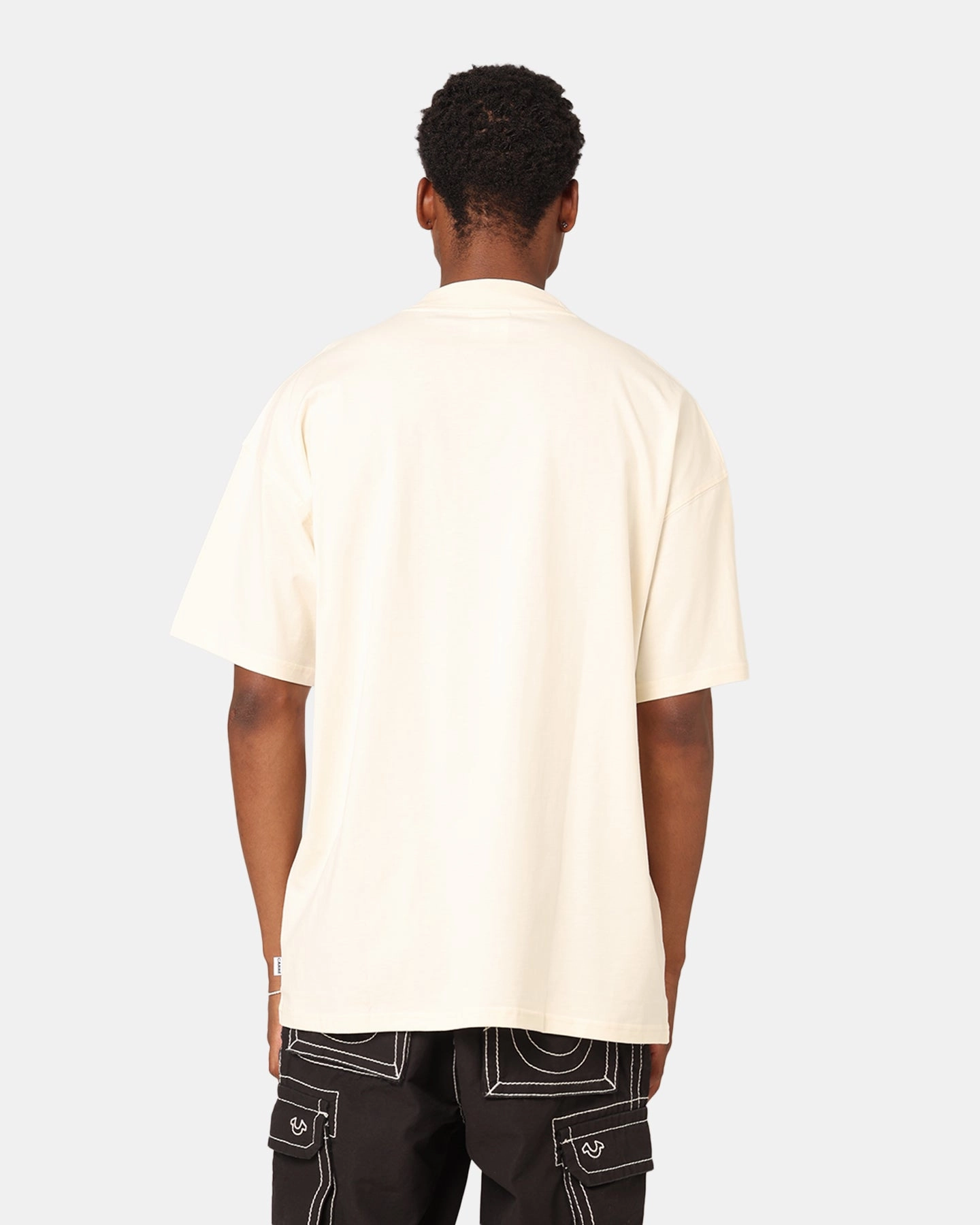 Unique Design Carre Dice Club Oversized T-Shirt Off White