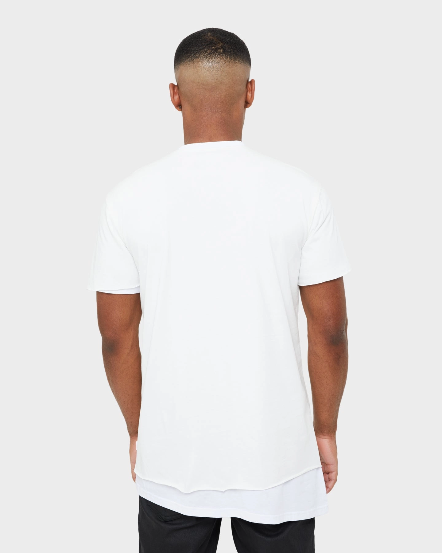 Seasonal Fashion Ethically Sourced Materials Carre Distressed Slash Oversized Short Sleeve T-Shirt Off White/White