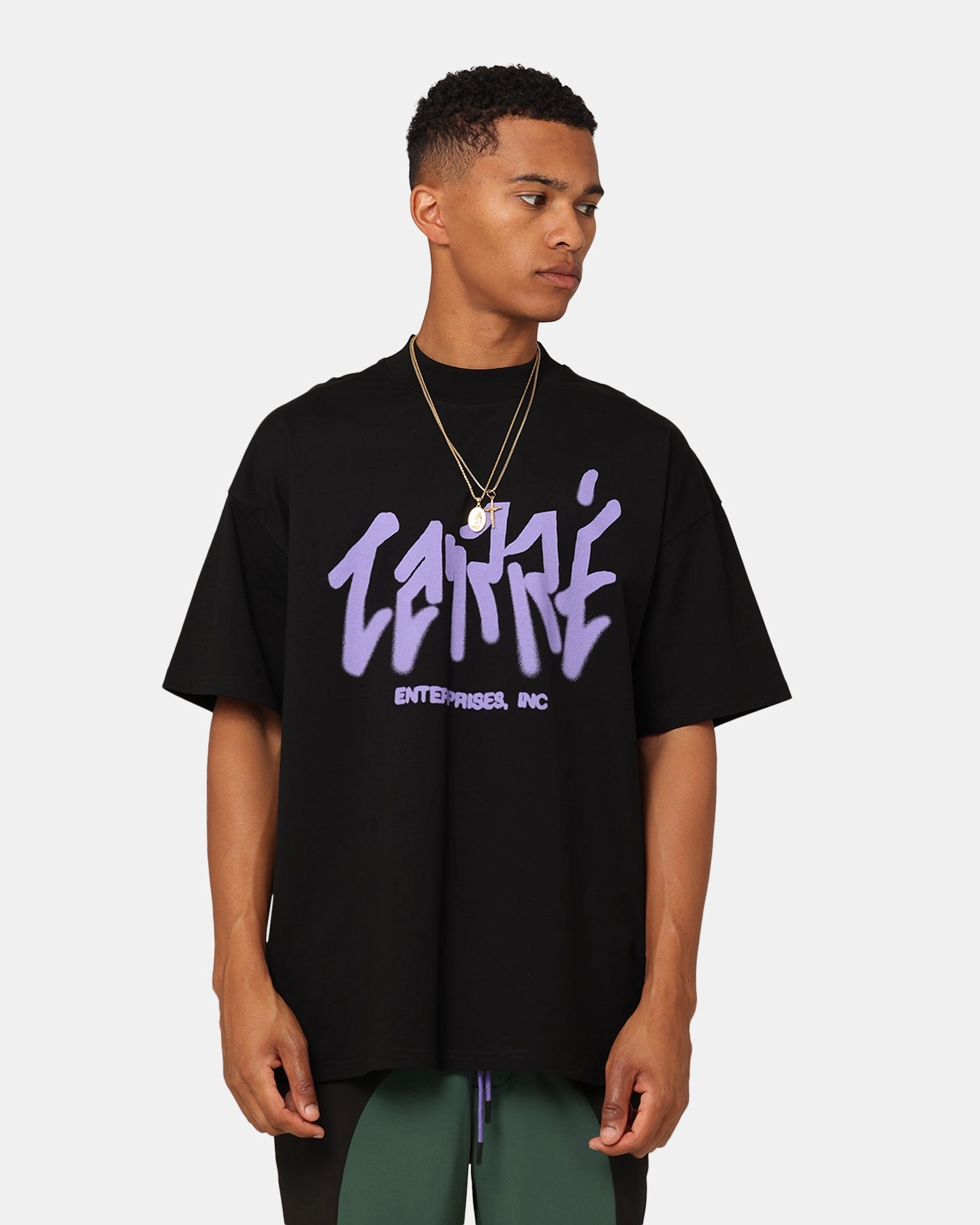Carre Enterprise Oversized T-Shirt Black Teenager fashion Comfy Layer Wear