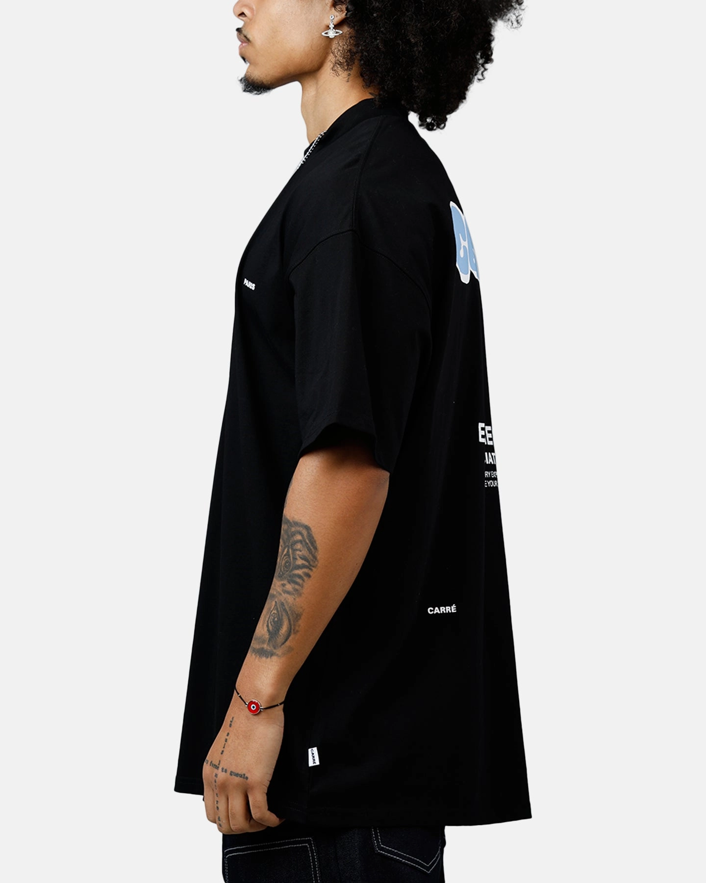 Smart Layer Fresh and Cool Carre Experience Oversized T-Shirt Black/Red