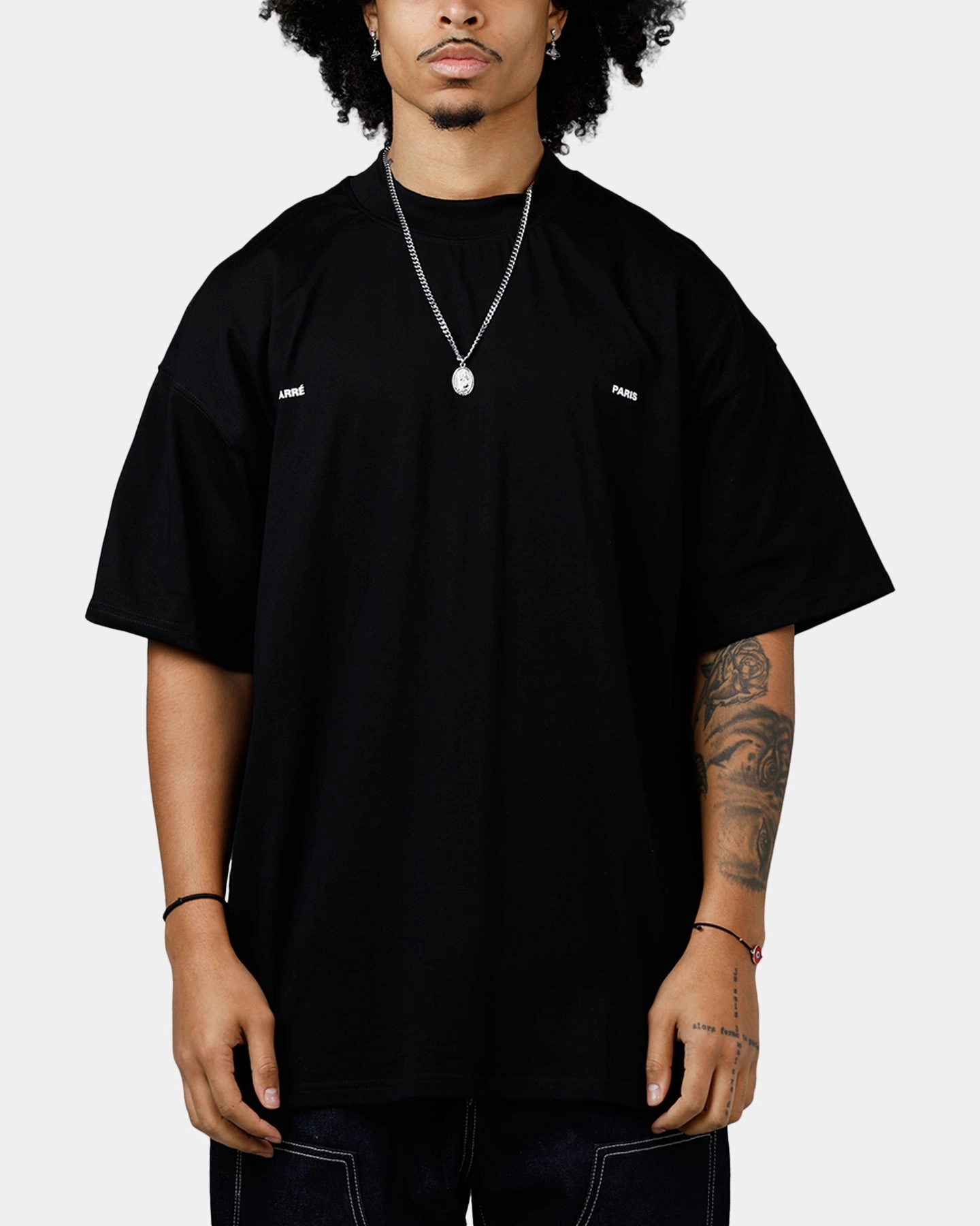 Relaxed Torso Fit Kids playfulness Carre Experience Oversized T-Shirt Black/Red