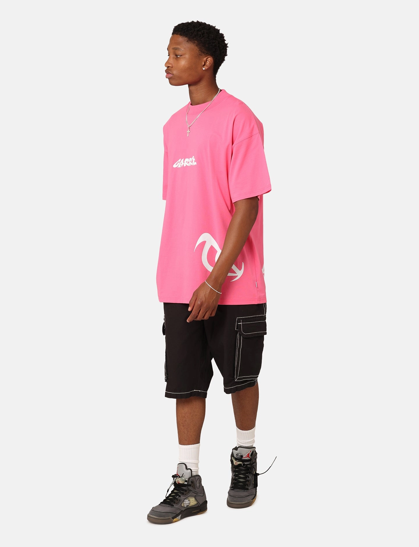 Carre Eyes Oversized T-Shirt Pink SlimFitDesign