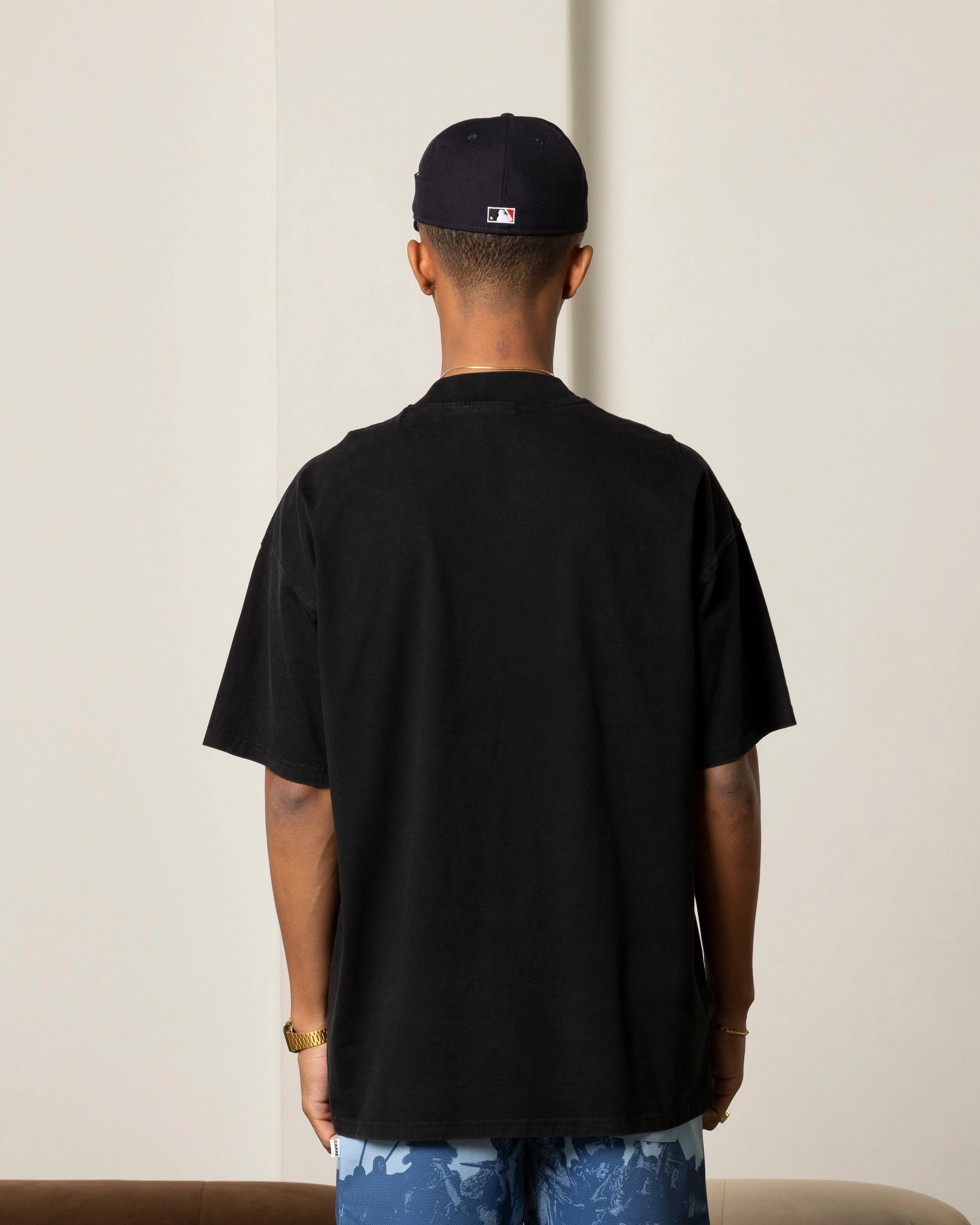 Carre Formula Oversized T-Shirt Washed Black Stretch Knit