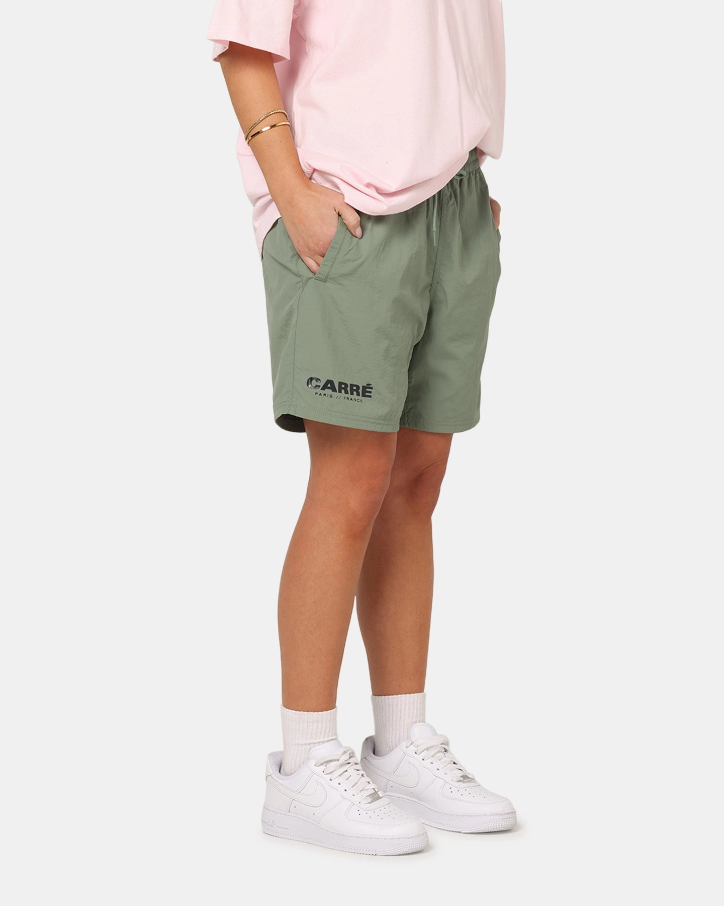 Carre Motion Beach Shorts Khaki Versatile Comfort Wear
