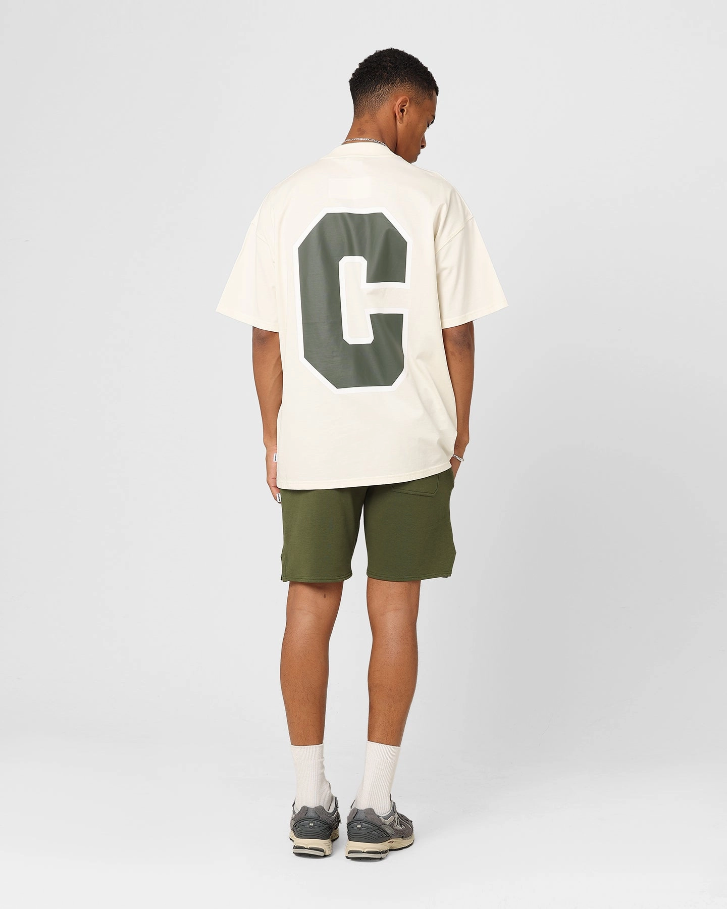 Relaxed Design Carre MVP Oversized T-Shirt Off White