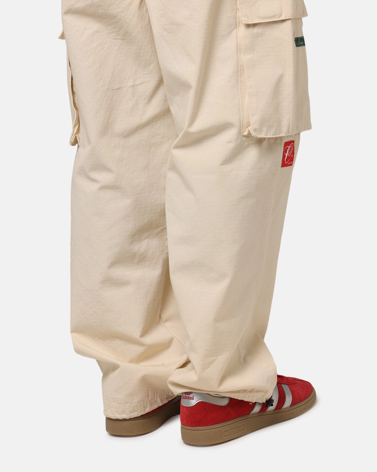 Flex Foam Inserts Carre Patchwork Cargo Jogger Cream
