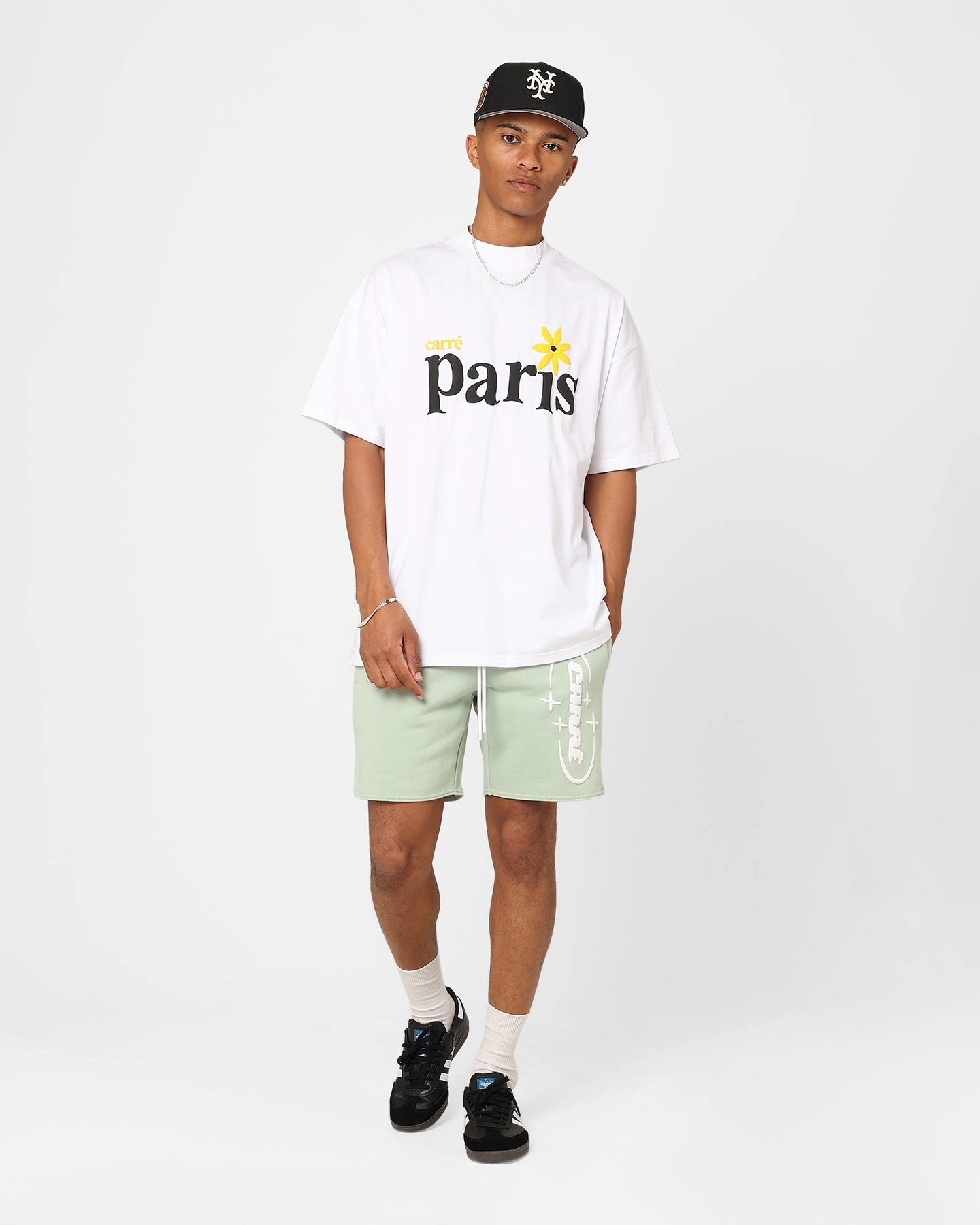 Carre Petal Oversized T-Shirt White Non Irritating Tags